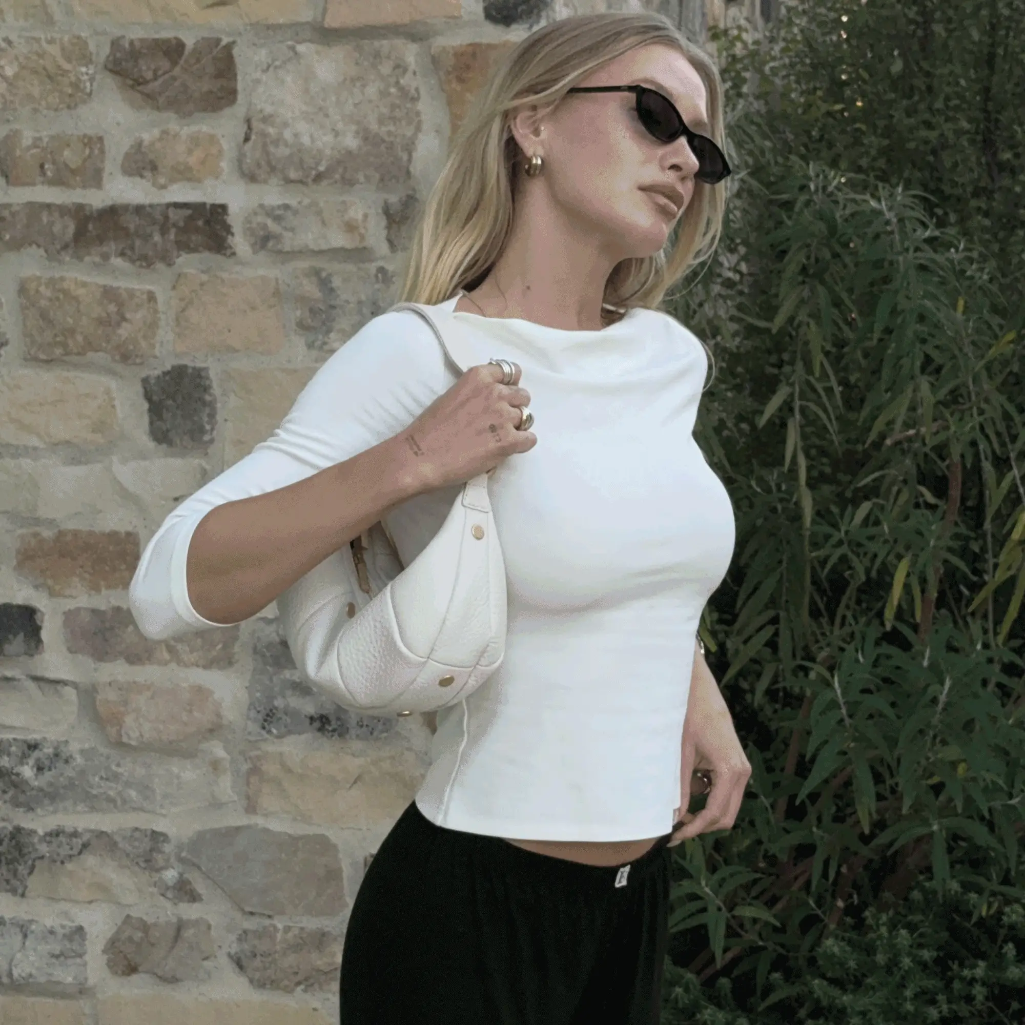 Erica | Calla Lily White/Brushed Gold | Sml - Image 13