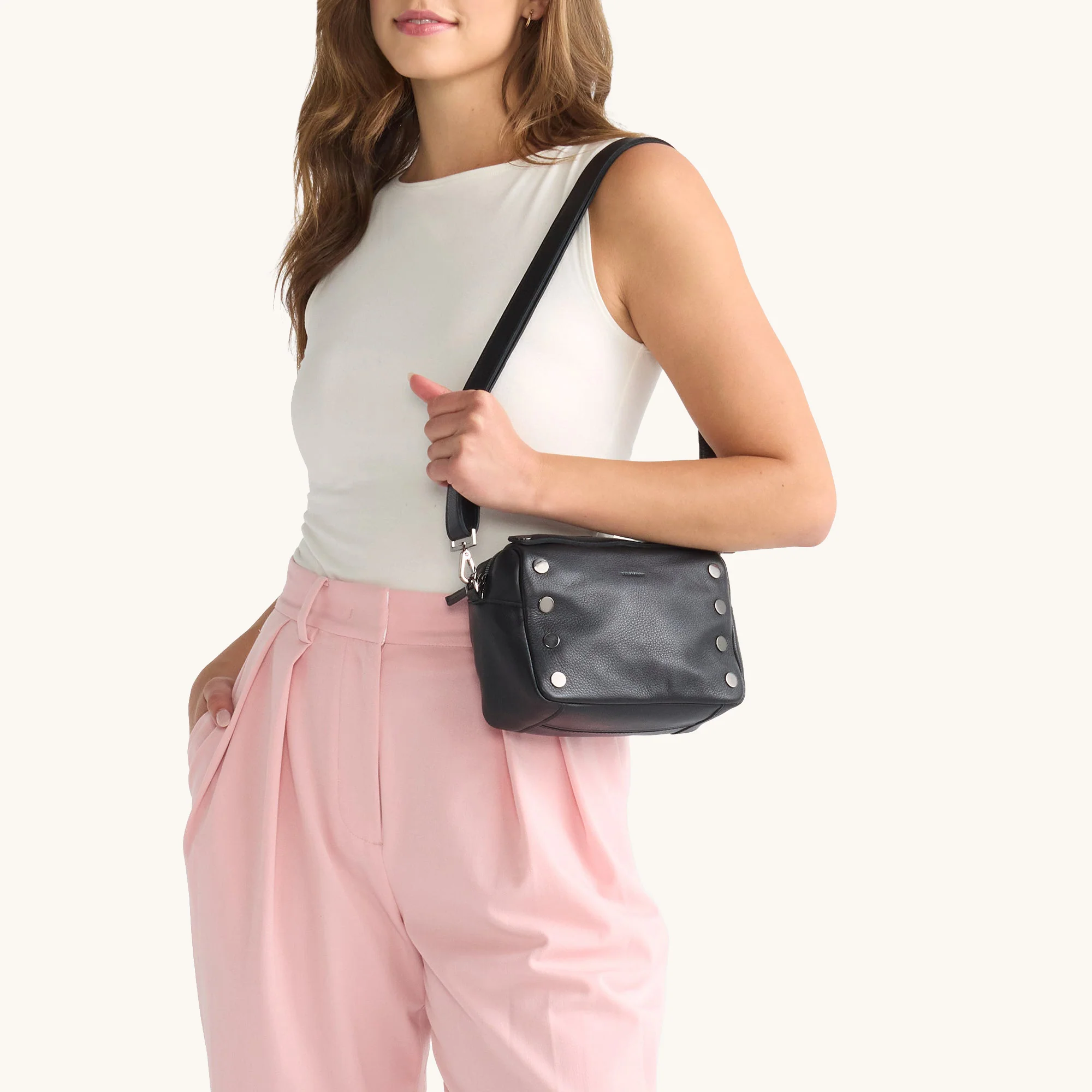 Evan Crossbody | Black/Gunmetal - Image 3