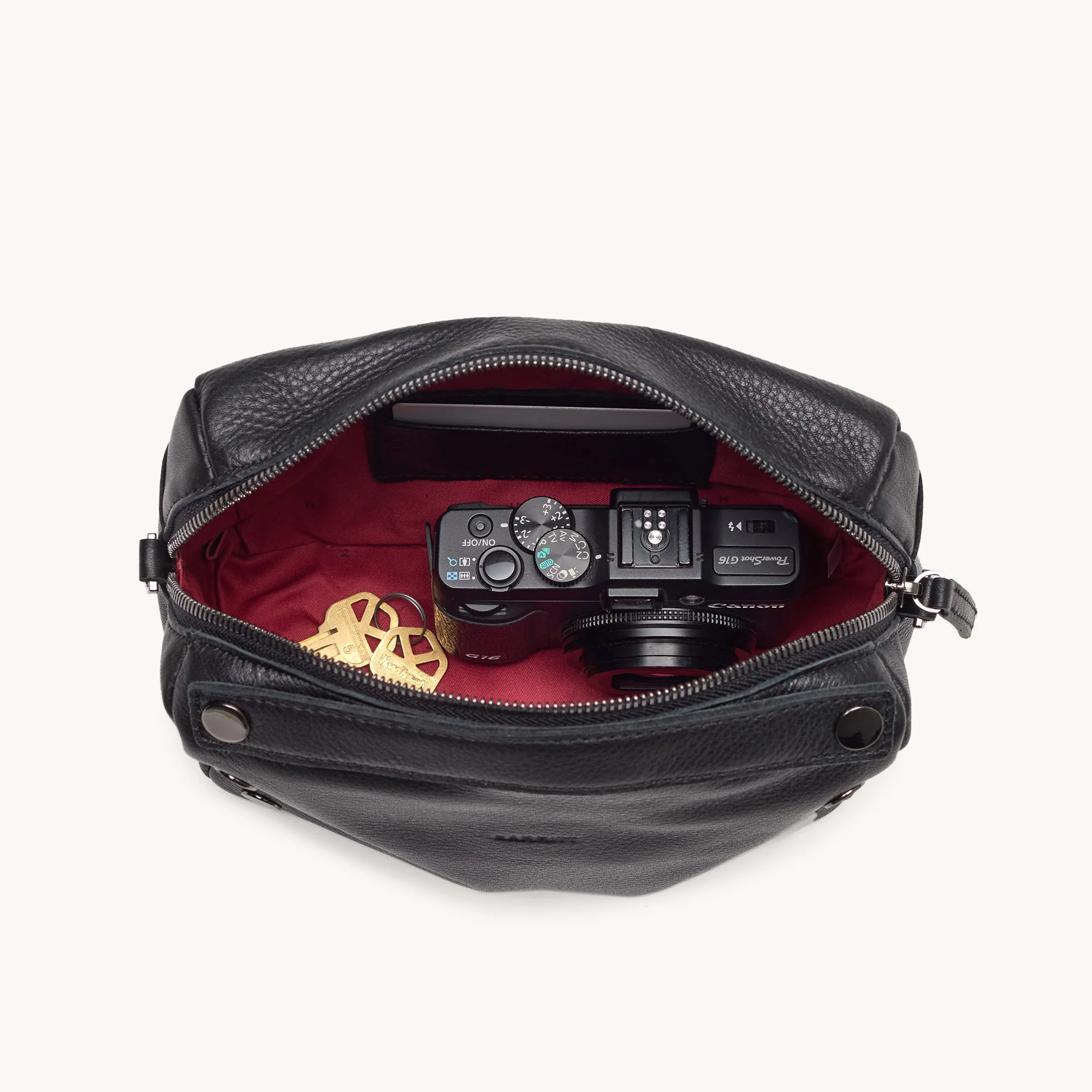 Evan Crossbody | Black/Gunmetal - Image 7