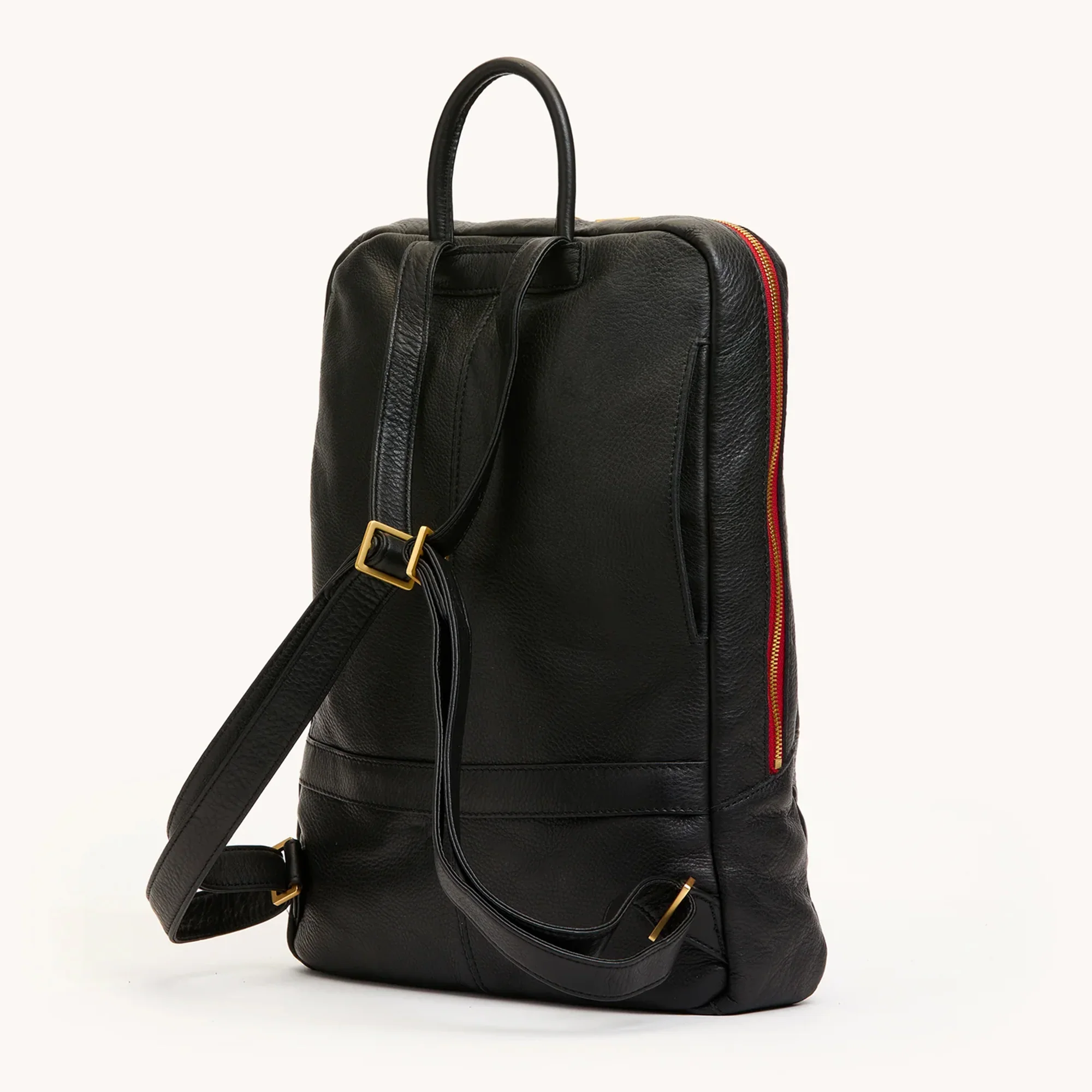 Hunter Backpack | Black/Brushed Gold Red Zip | Lrg - Image 8