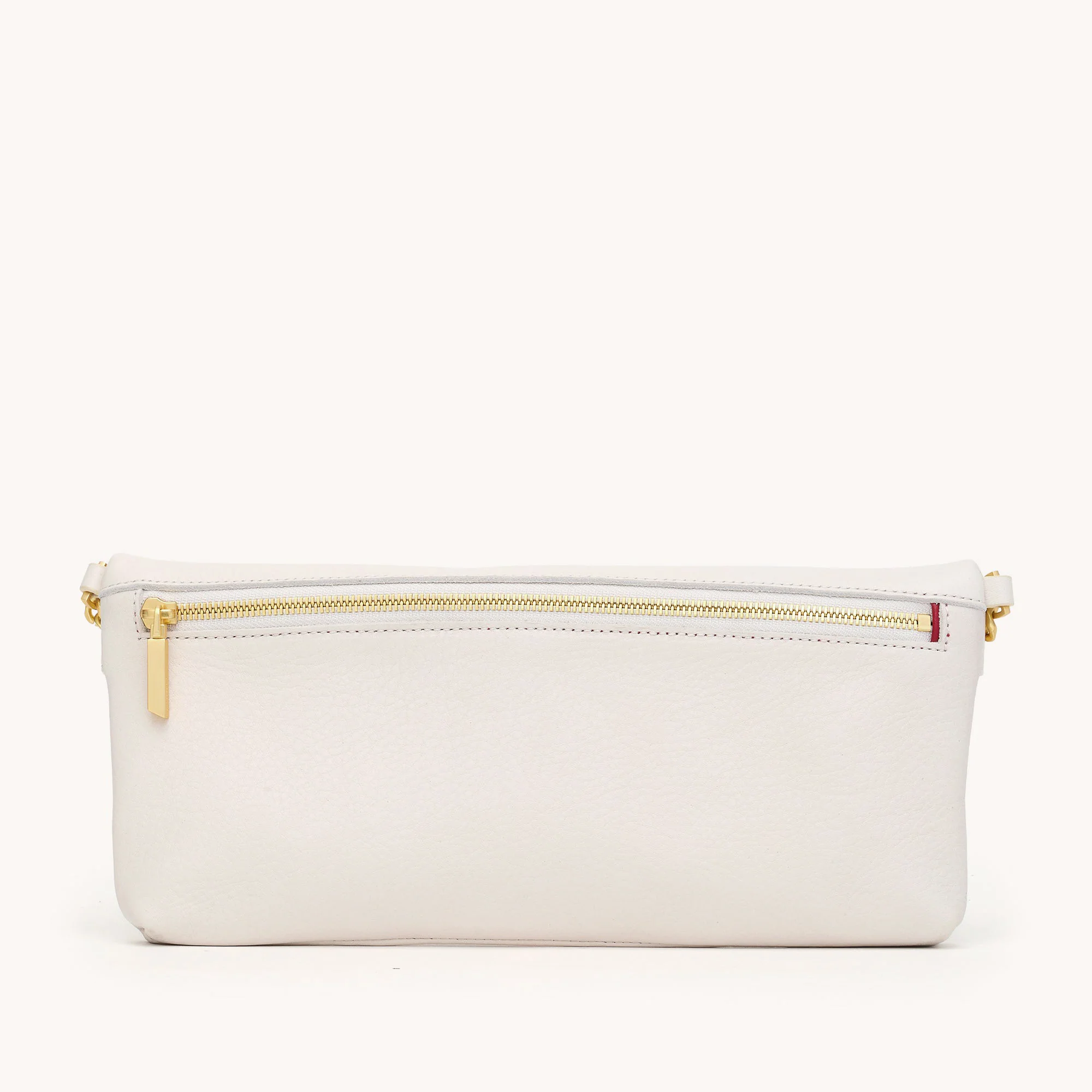 Invitation Clutch | Calla Lily White/Brushed Gold - Image 7