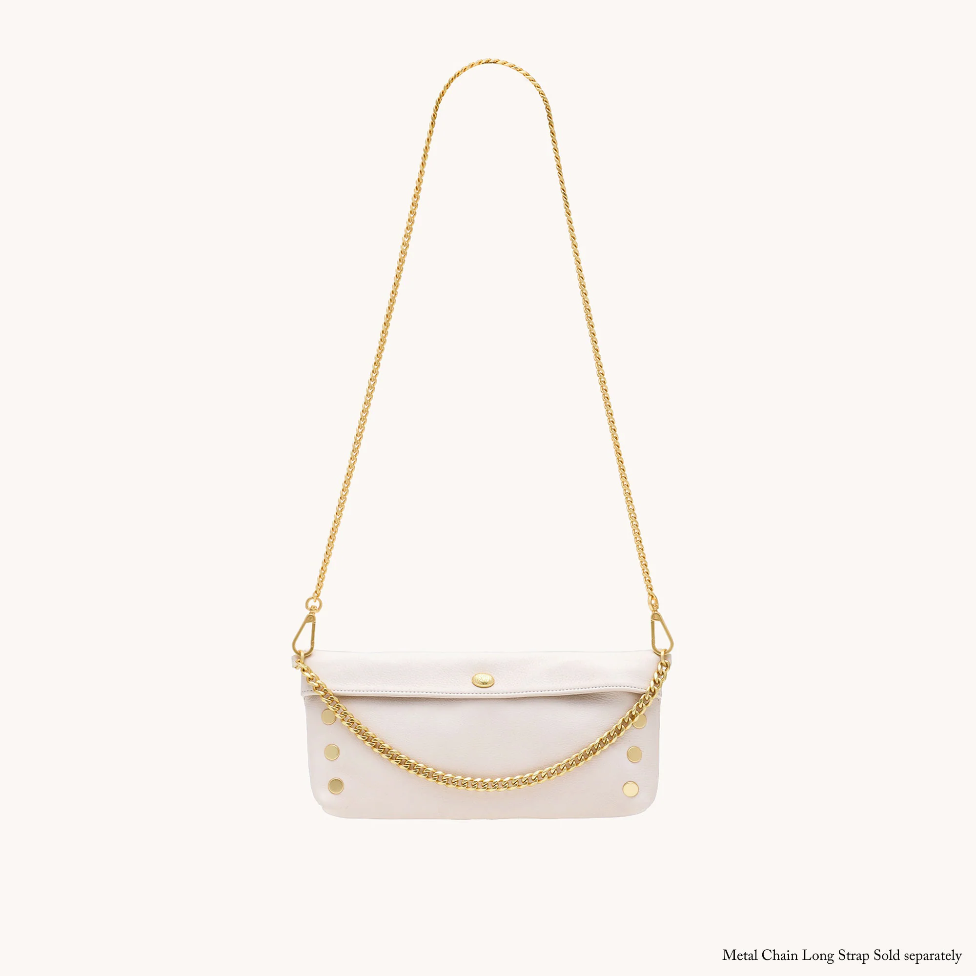Invitation Clutch | Calla Lily White/Brushed Gold - Image 8
