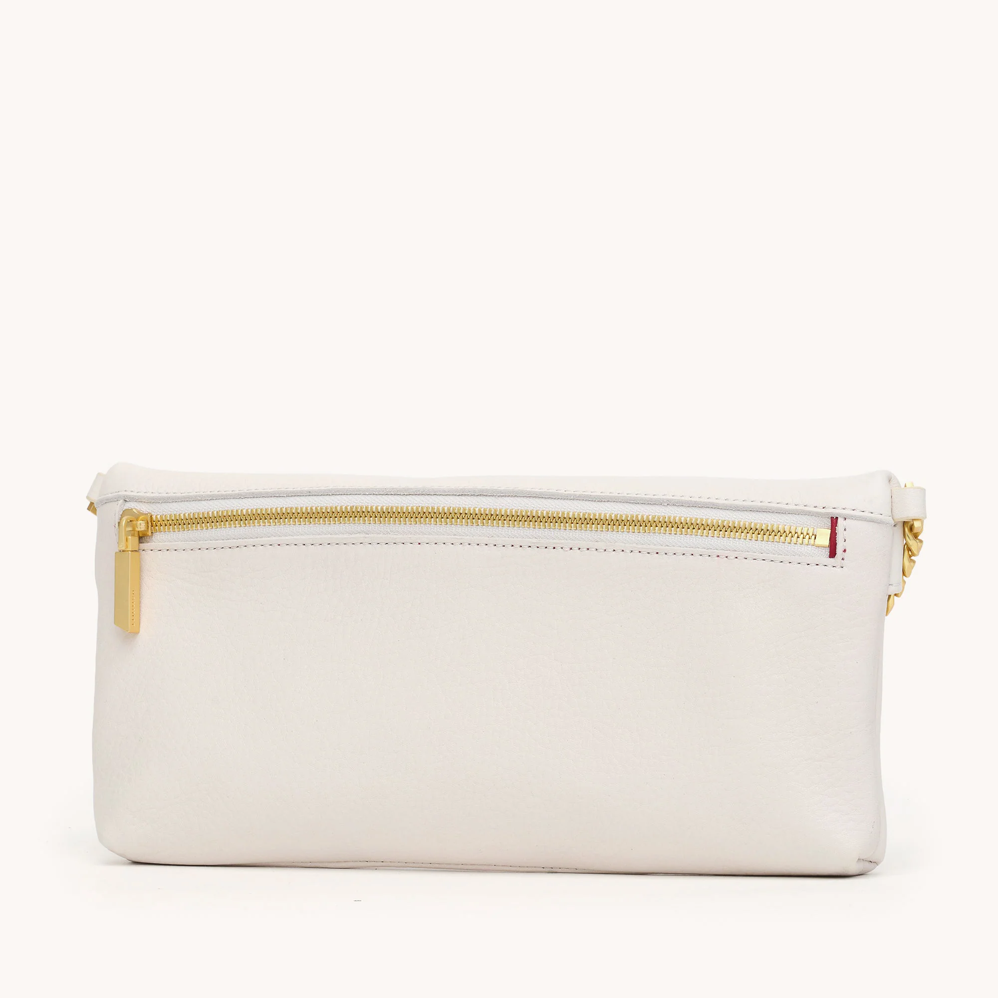Invitation Clutch | Calla Lily White/Brushed Gold - Image 9
