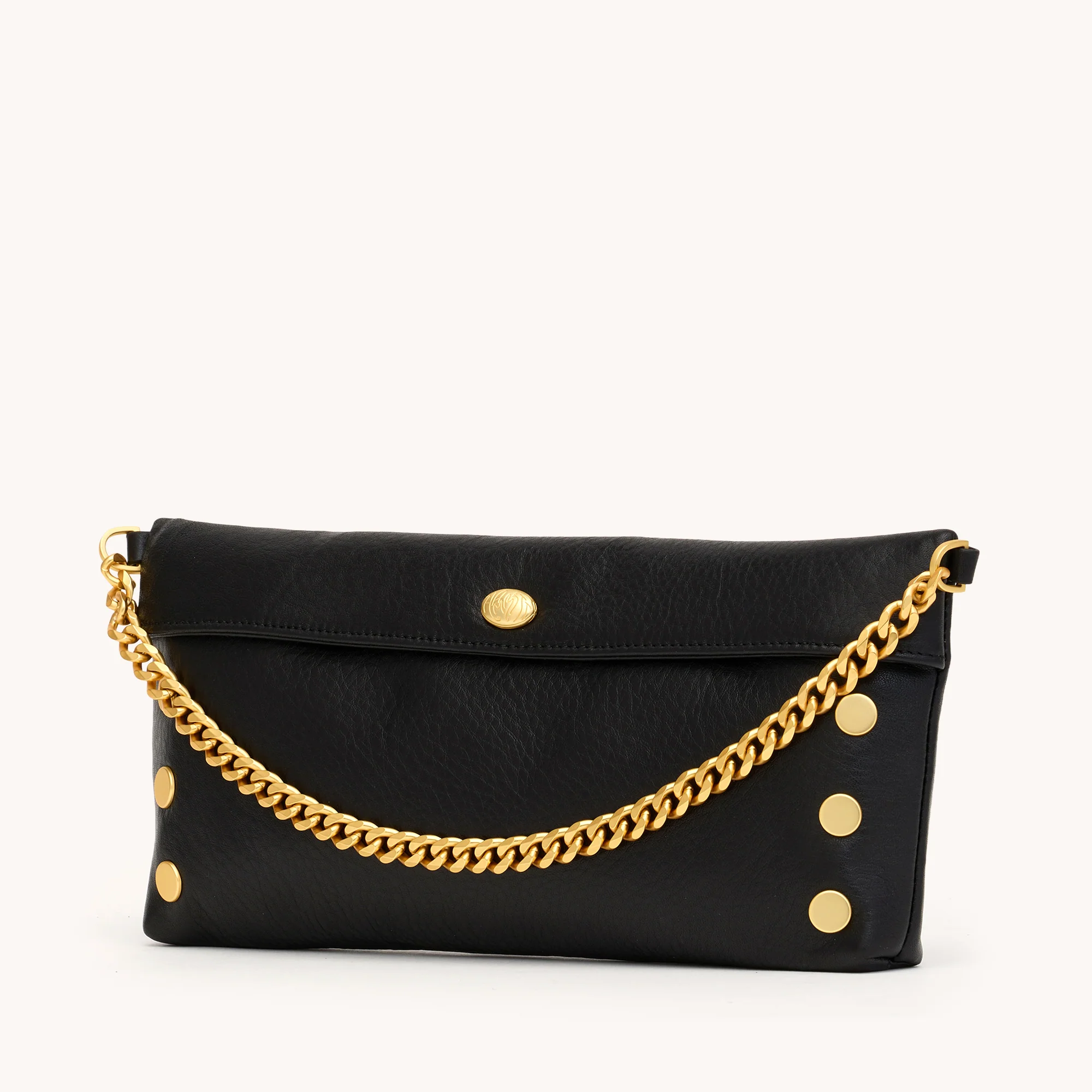 Invitation Clutch | Black/Brushed Gold - Image 5
