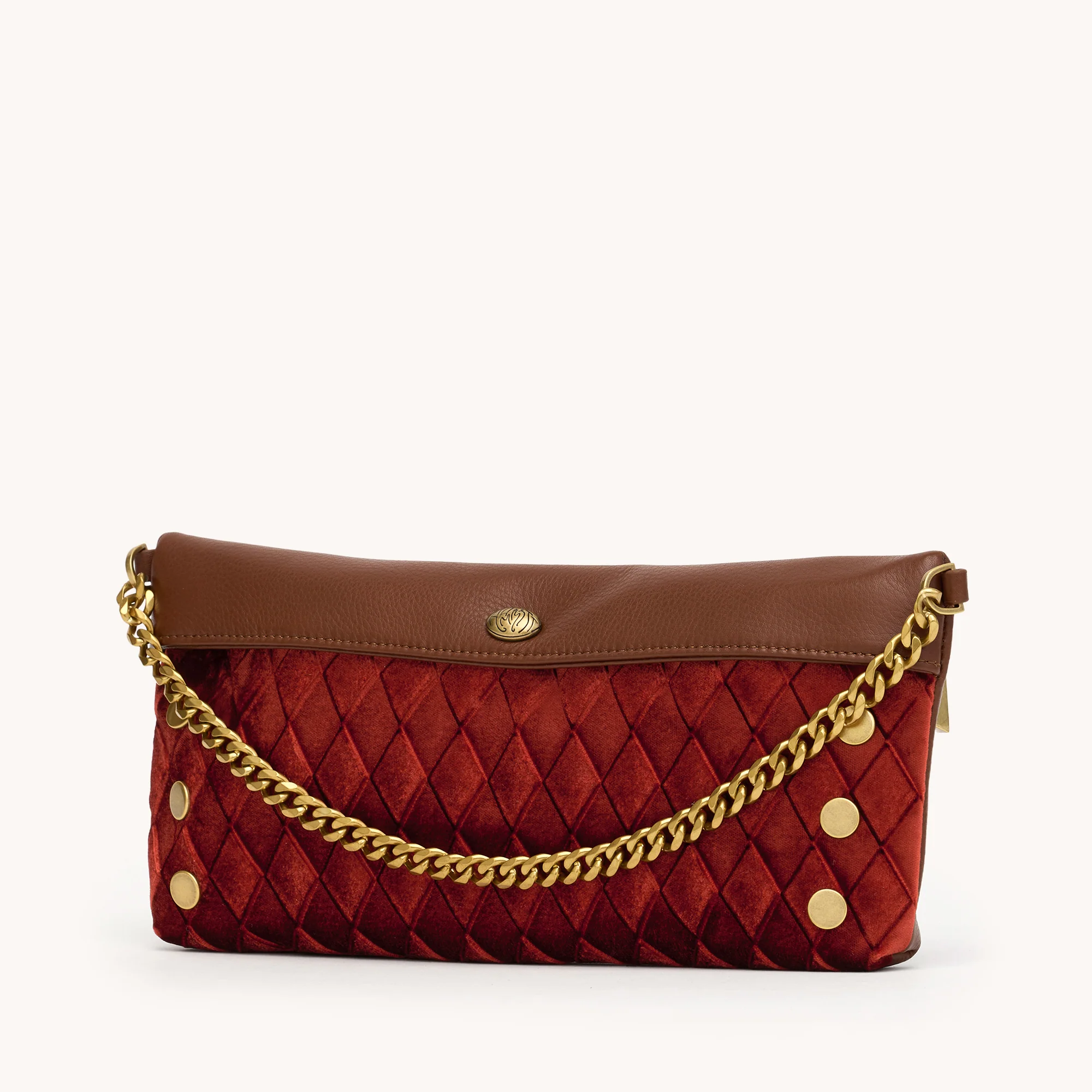 Invitation Clutch | Monarch Velvet/Antique Gold - Image 4