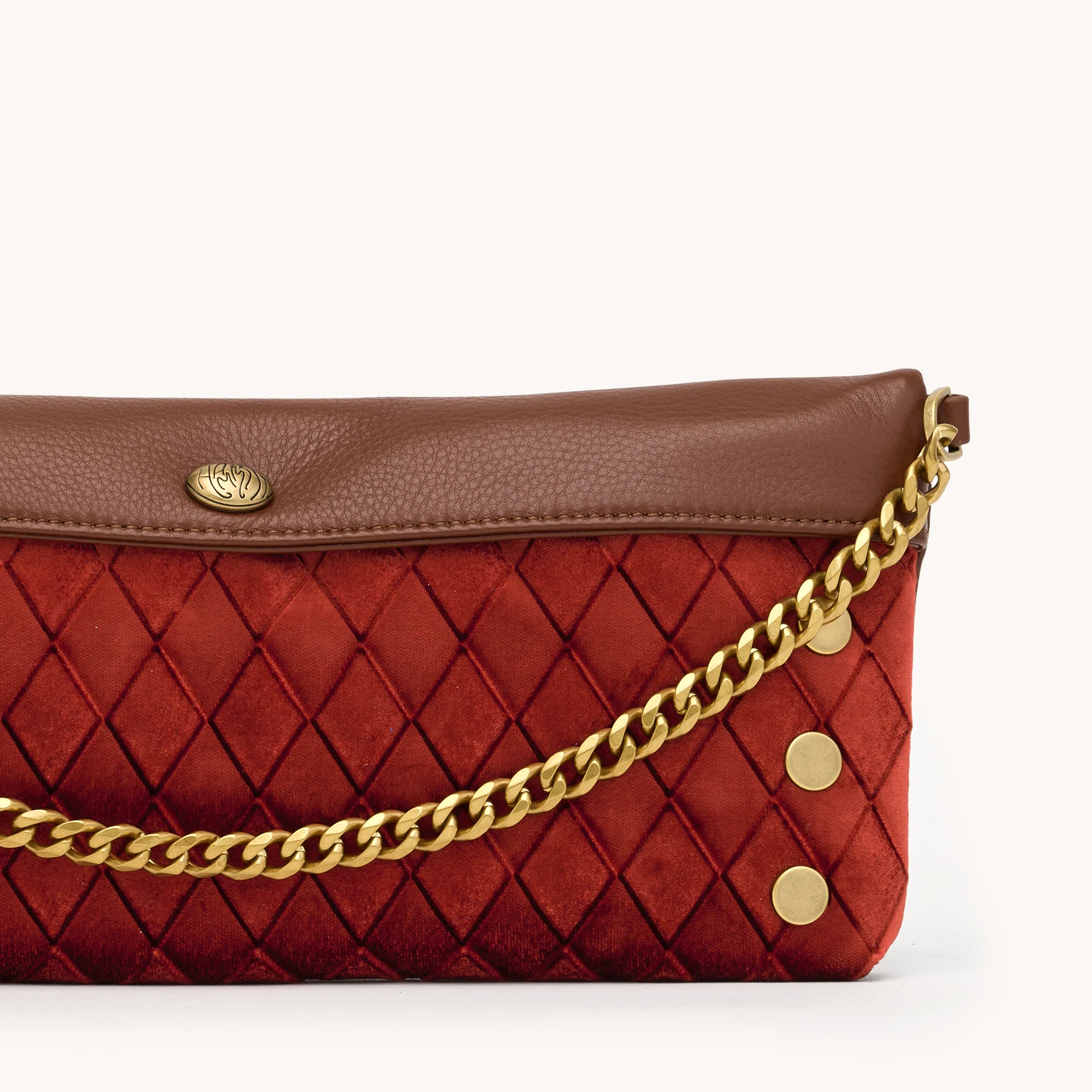 Invitation Clutch | Monarch Velvet/Antique Gold - Image 6