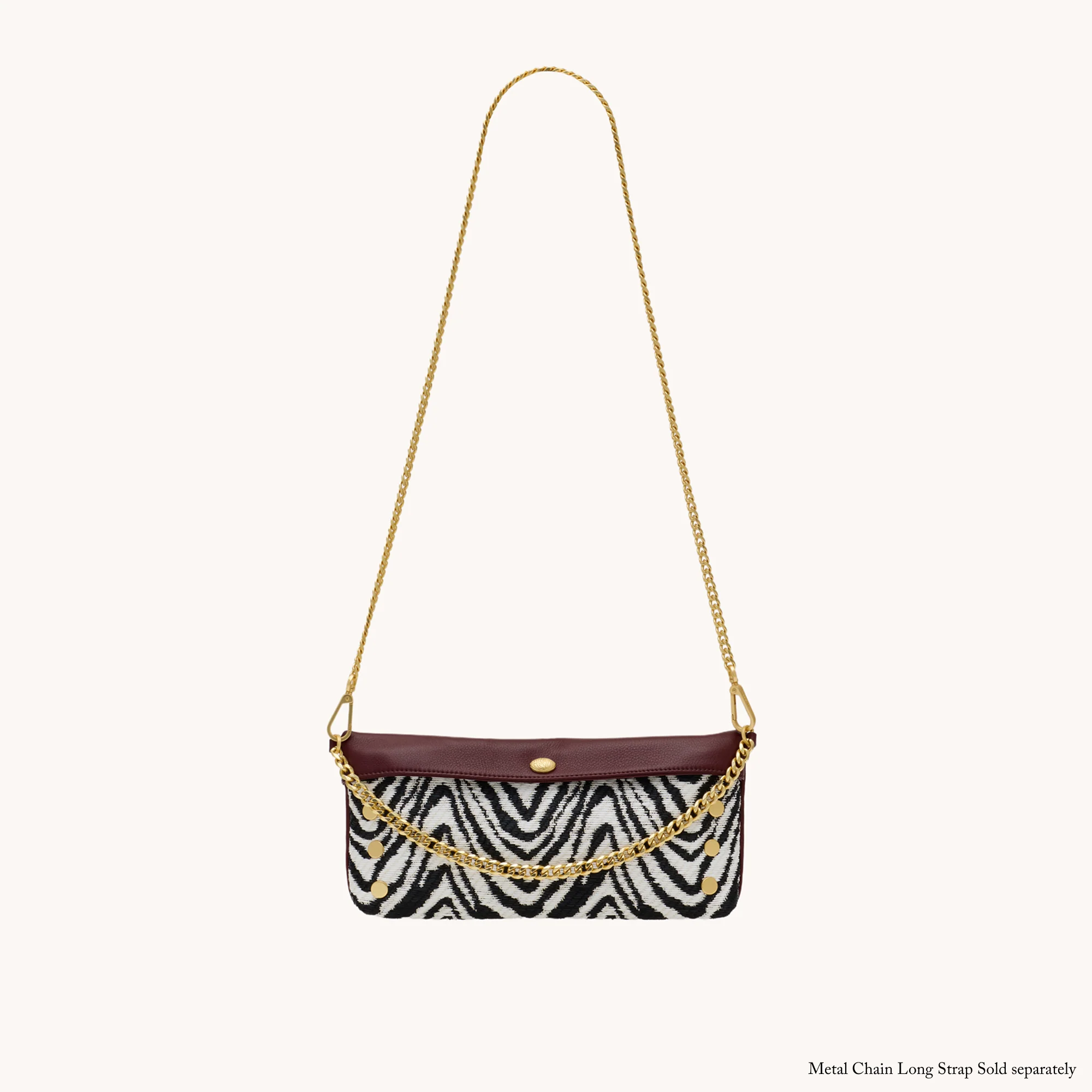 Invitation Clutch | Zebra/Brushed Gold - Image 3
