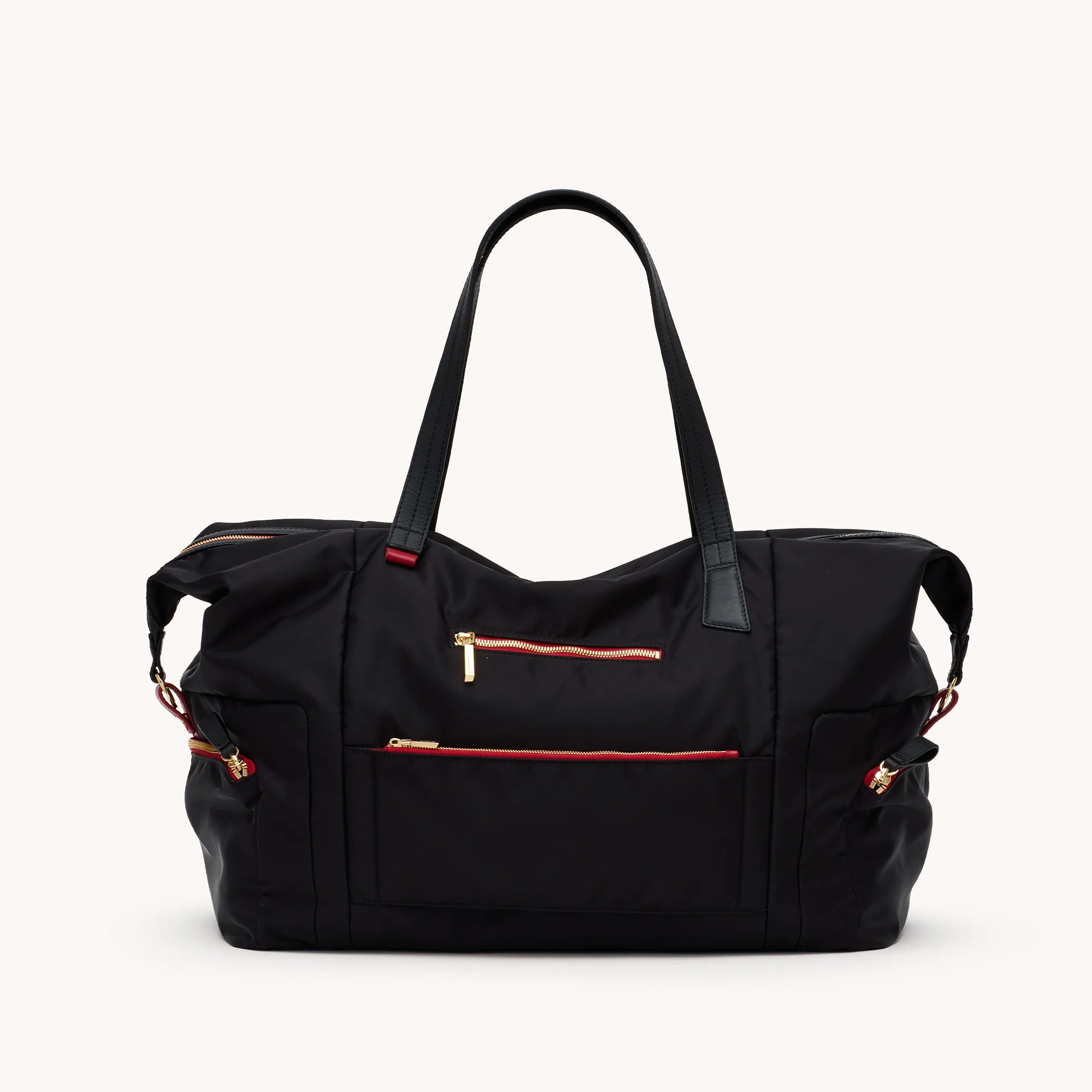 Ivy Weekender | Black Nylon/Gold Red Zip - Image 14