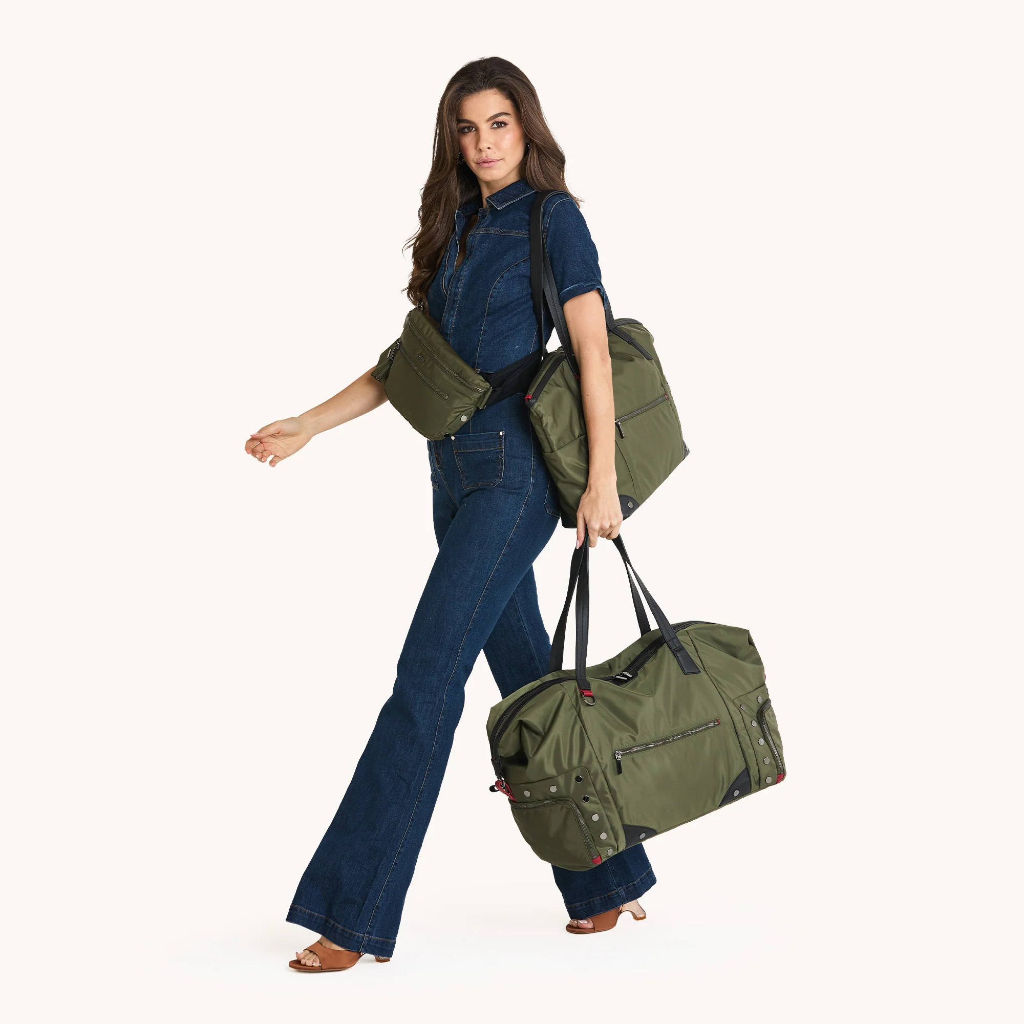 Ivy Weekender | Jade Nylon/Gunmetal - Image 7