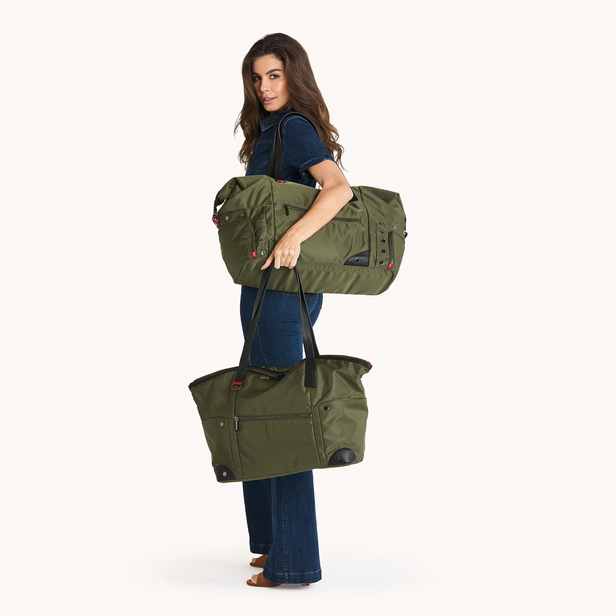 Ivy Weekender | Jade Nylon/Gunmetal - Image 8