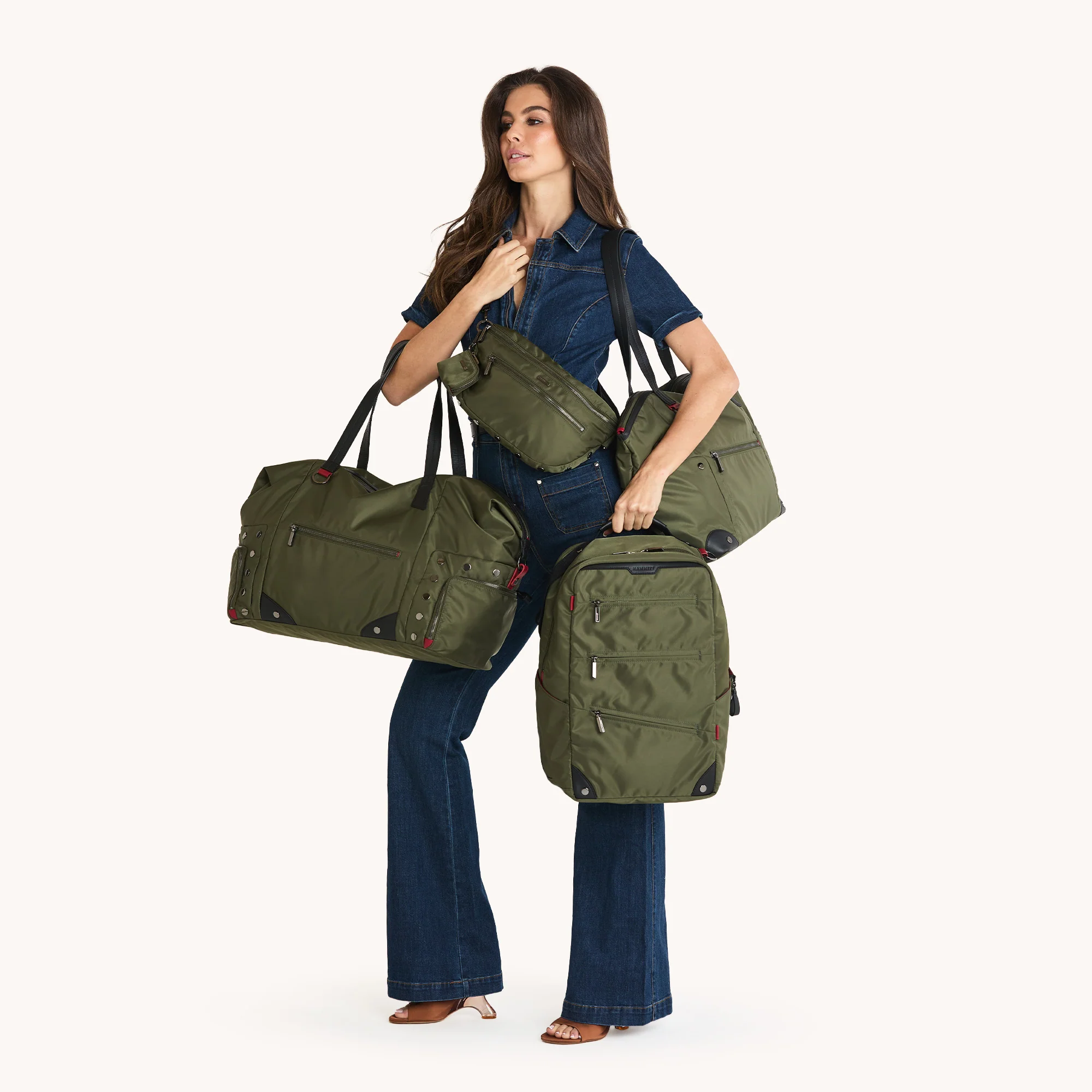 Ivy Weekender | Jade Nylon/Gunmetal - Image 9