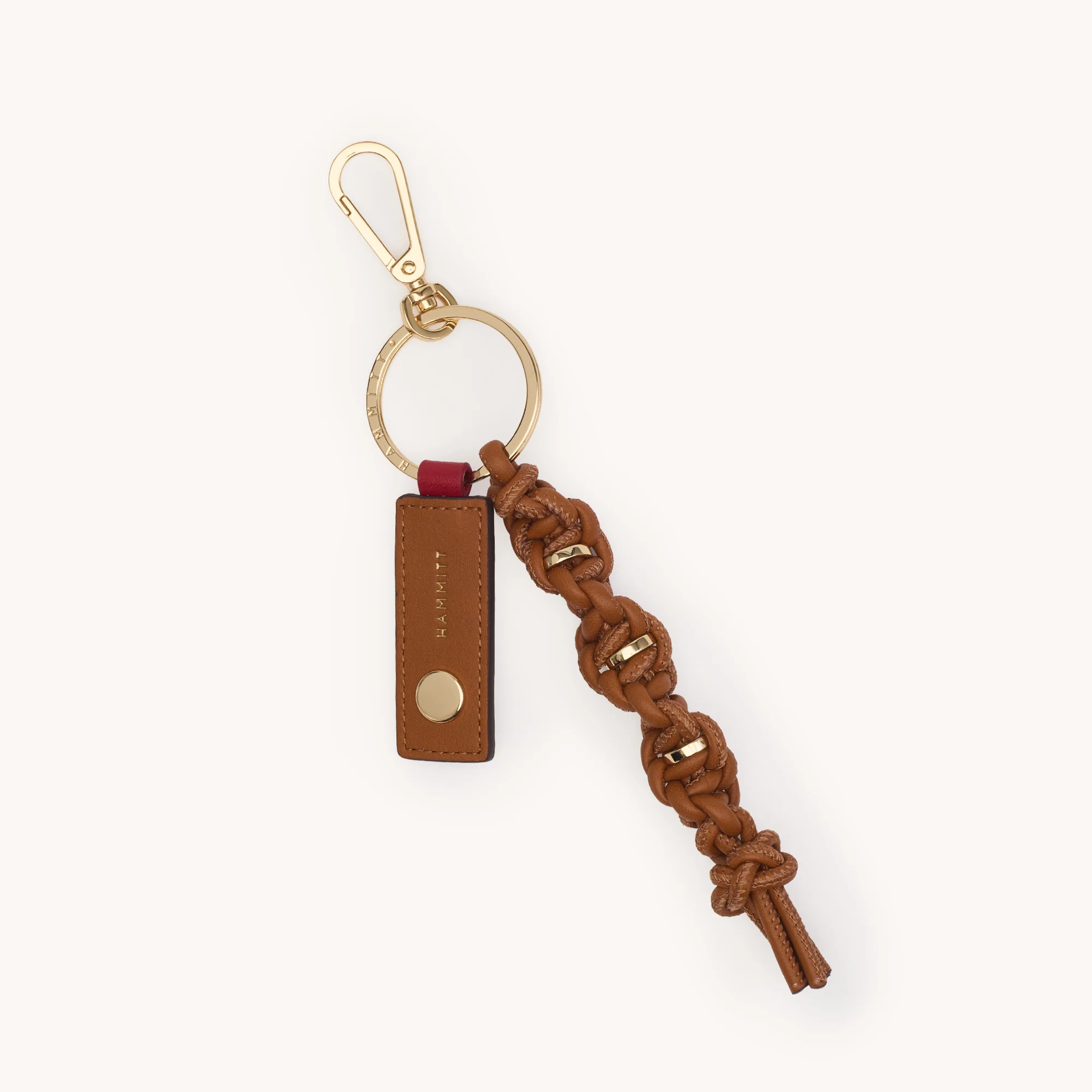 Knotted Key Ring | Cocoa/Gold