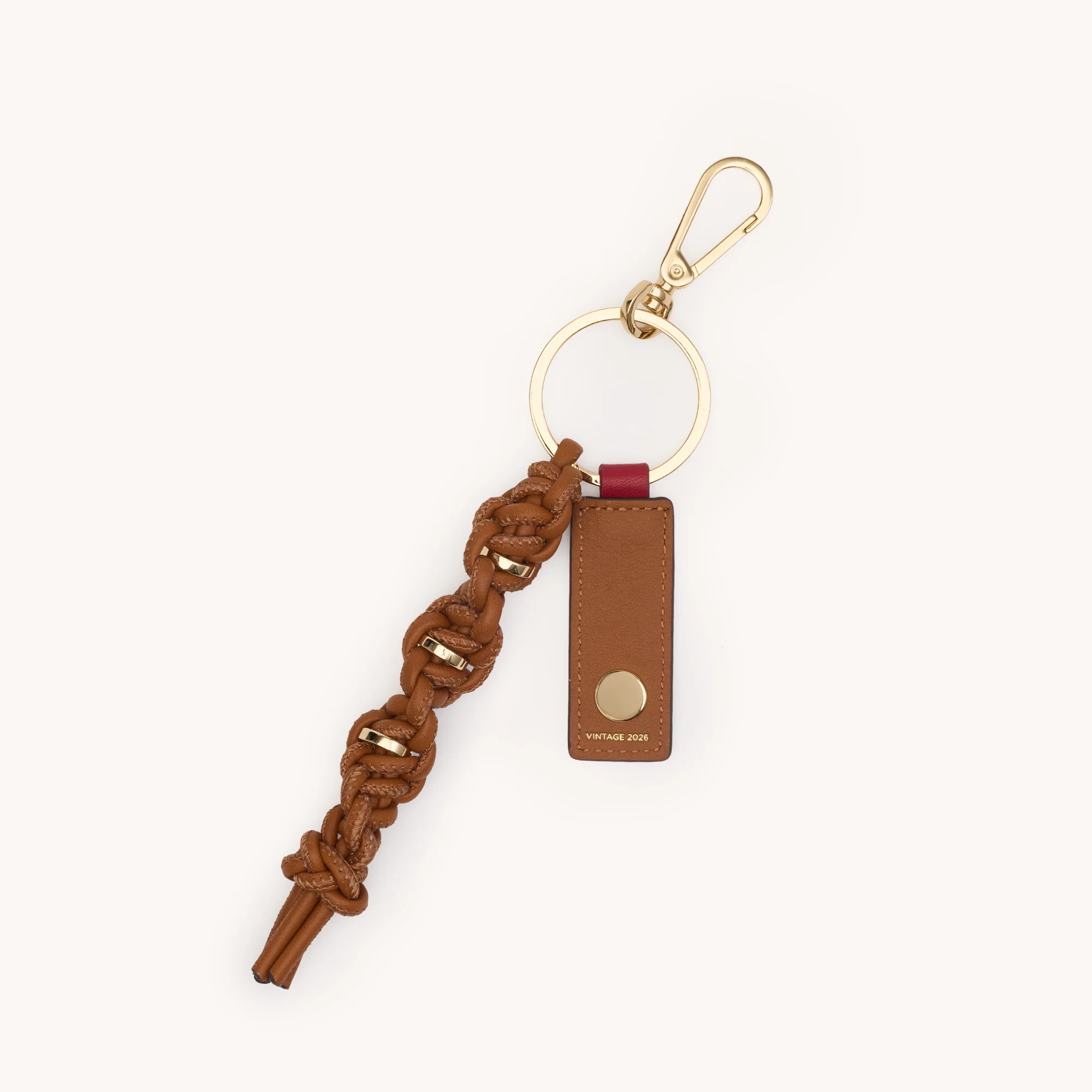 Knotted Key Ring | Cocoa/Gold - Image 4