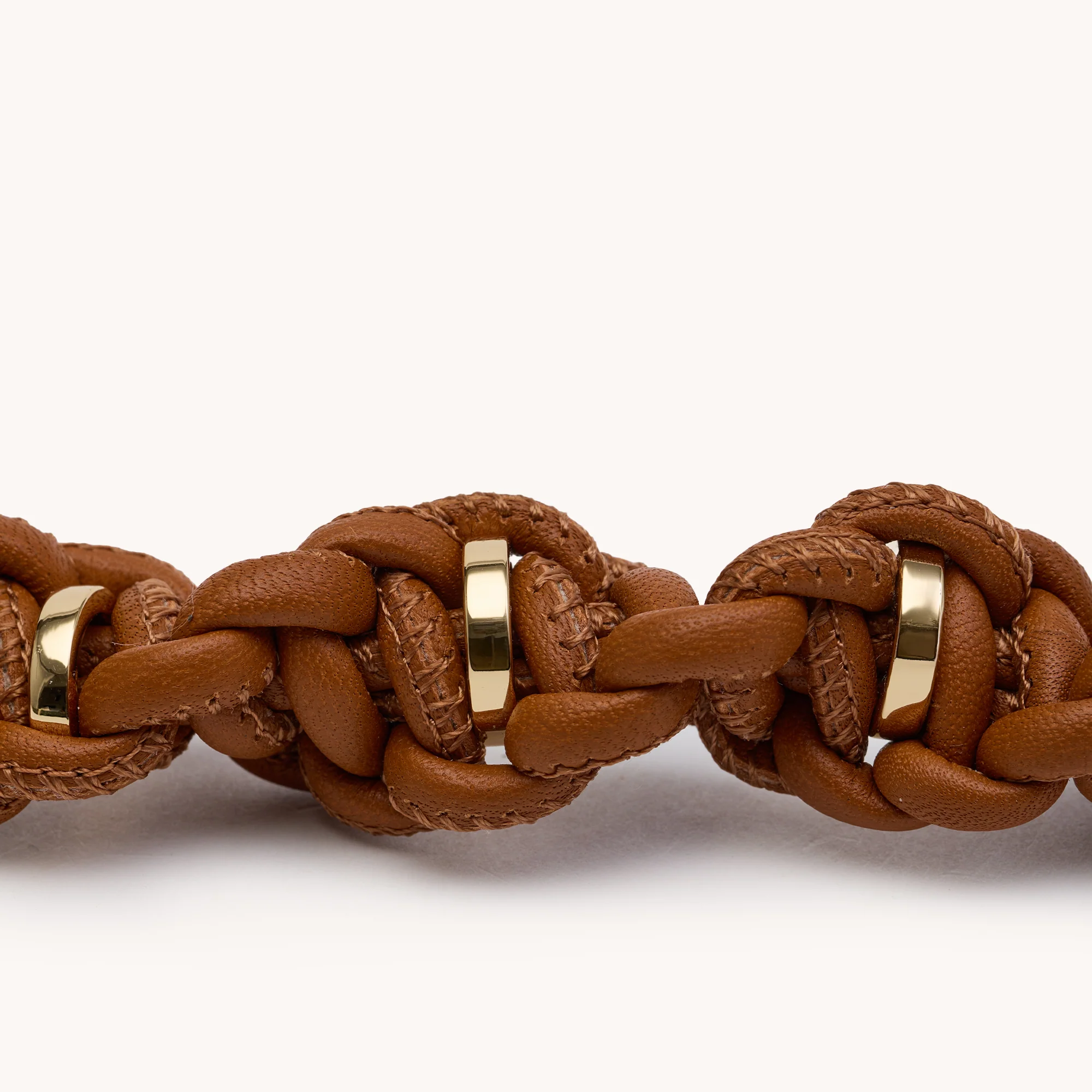 Knotted Key Ring | Cocoa/Gold - Image 7