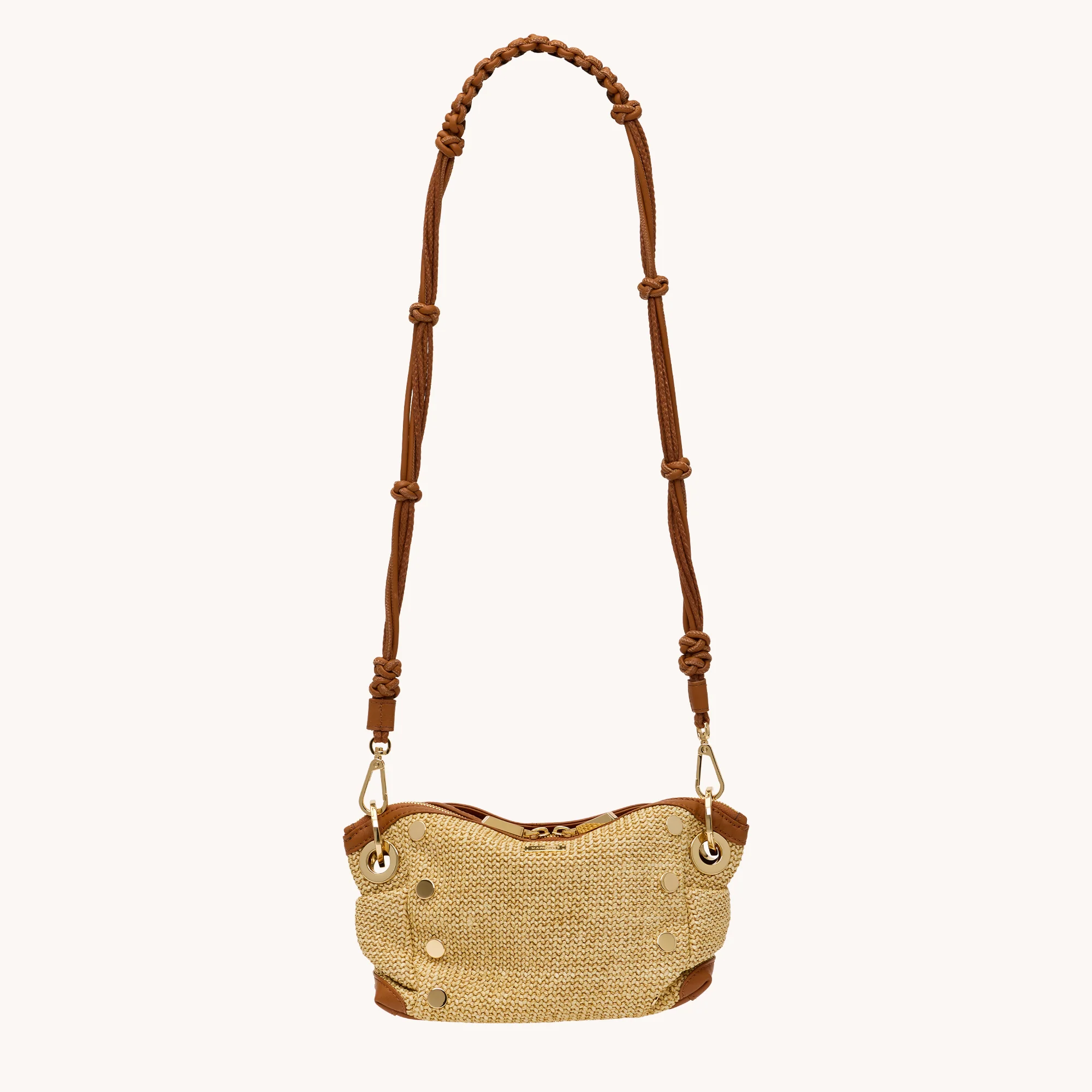 Knotted Long Strap | Cocoa/Gold - Image 3