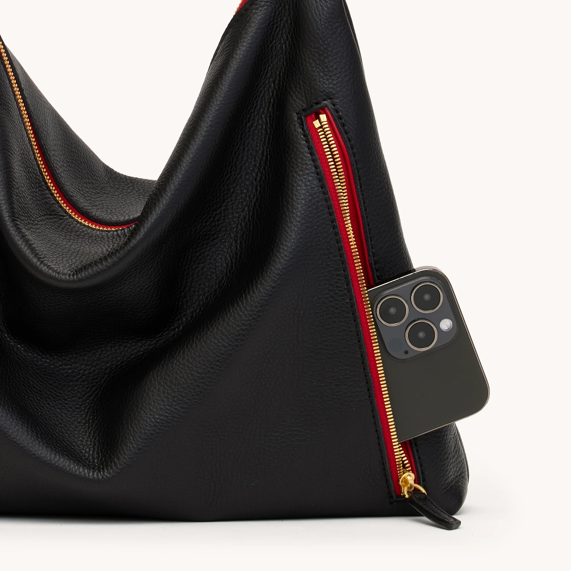 Kyle | Black/Brushed Gold Red Zip | Lrg - Image 6