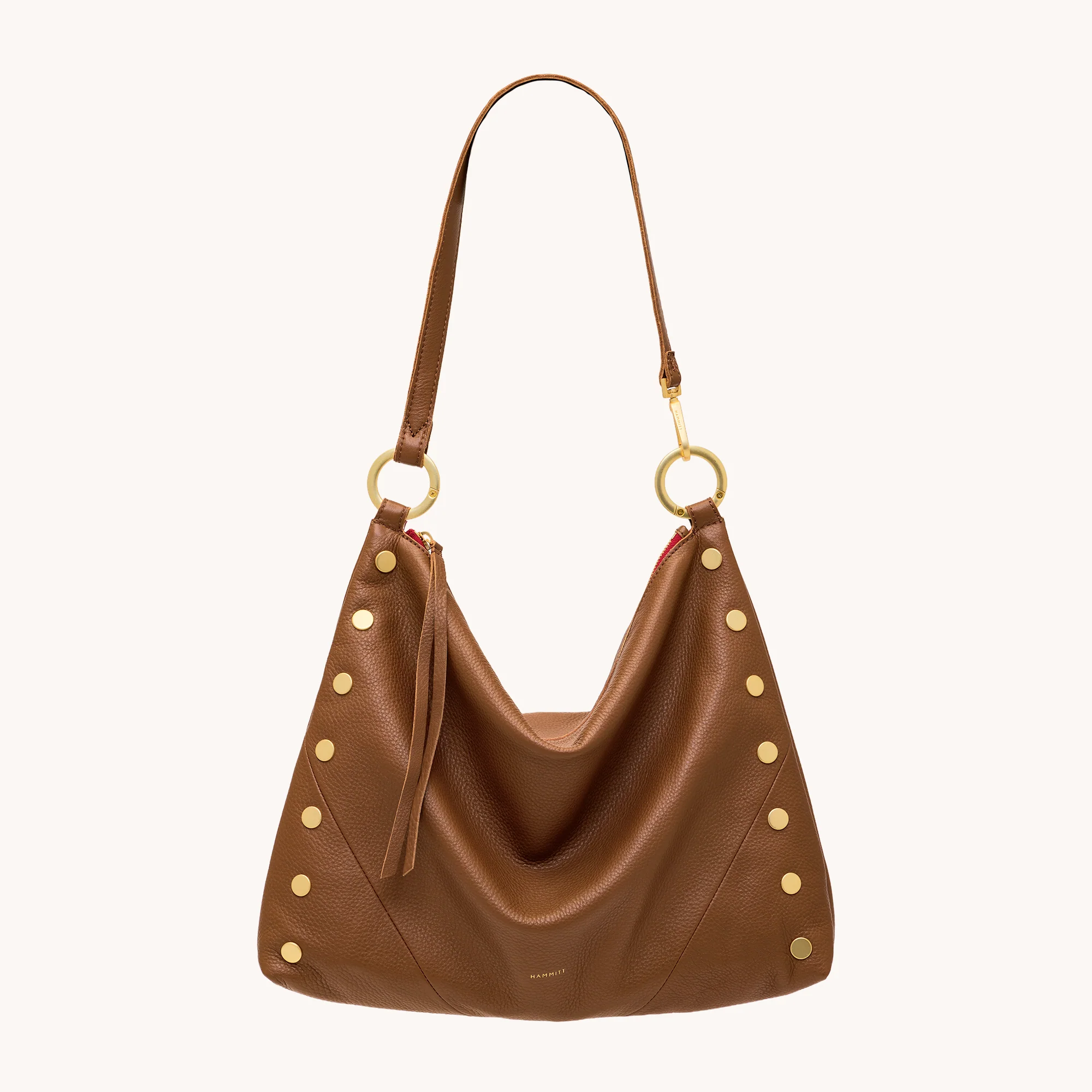 Kyle | Mahogany Pebble/Brushed Gold Red Zip | Lrg - Image 6