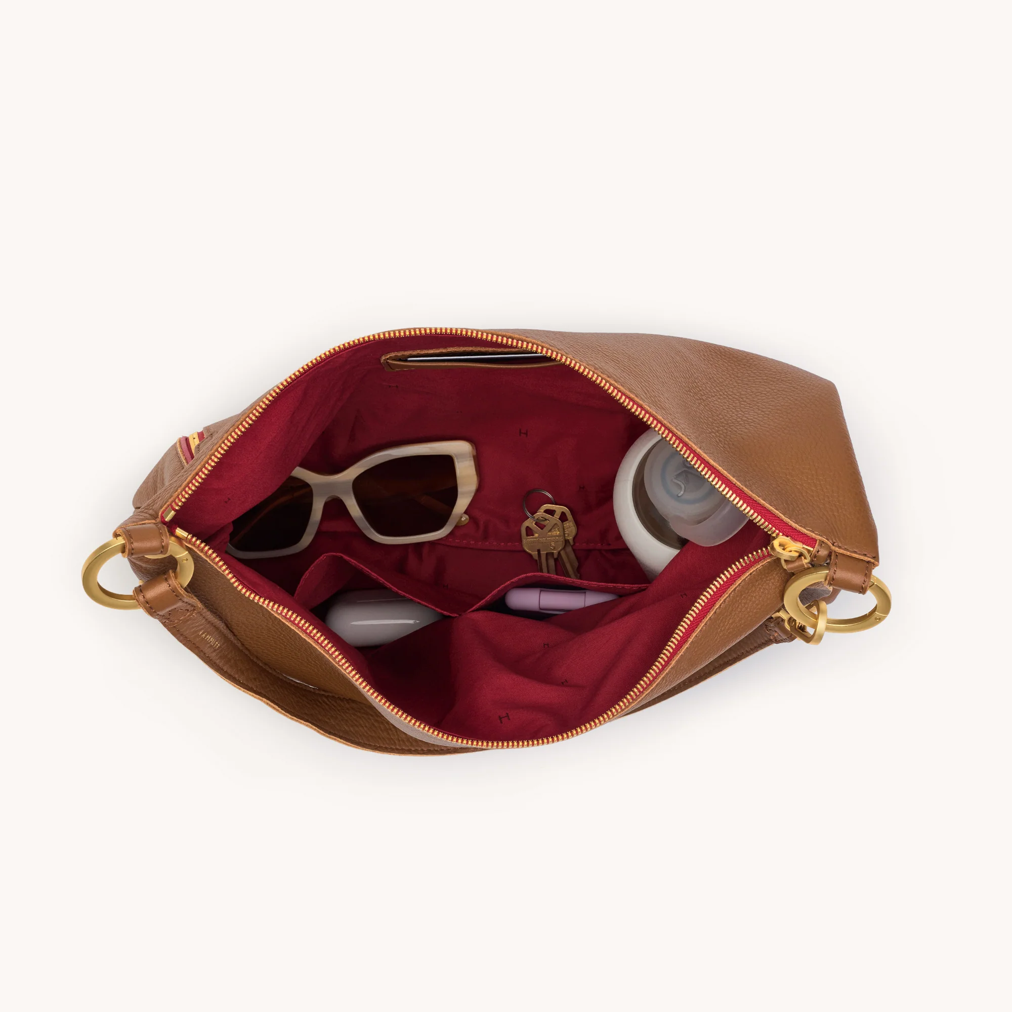 Kyle | Mahogany Pebble/Brushed Gold Red Zip | Lrg - Image 8