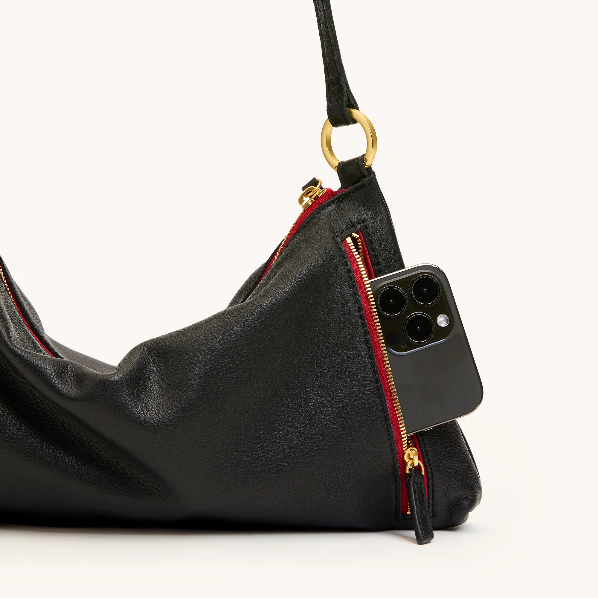 Kyle | Black/Brushed Gold Red Zip | Med - Image 3