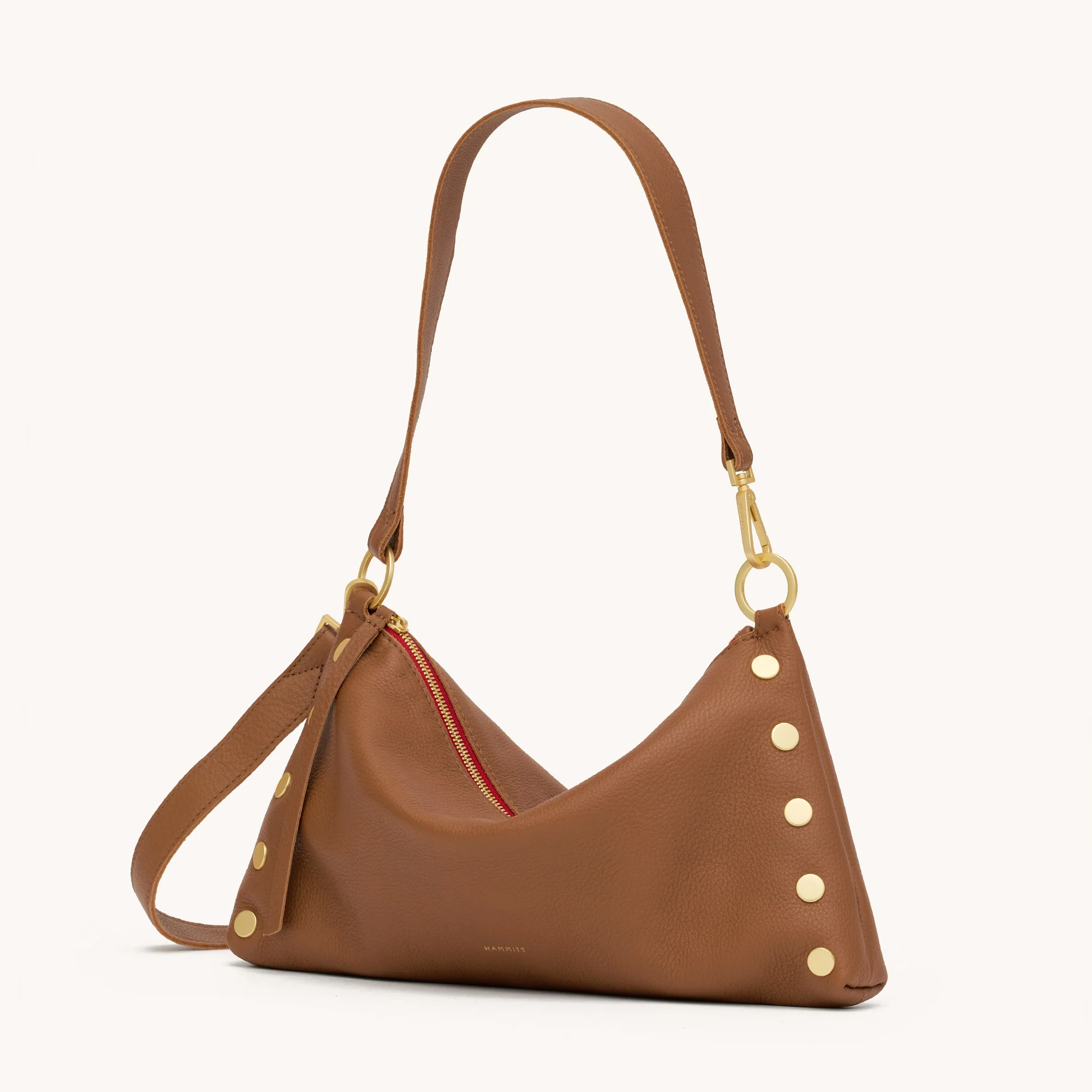 Kyle | Mahogany Pebble/Brushed Gold Red Zip | Med - Image 8