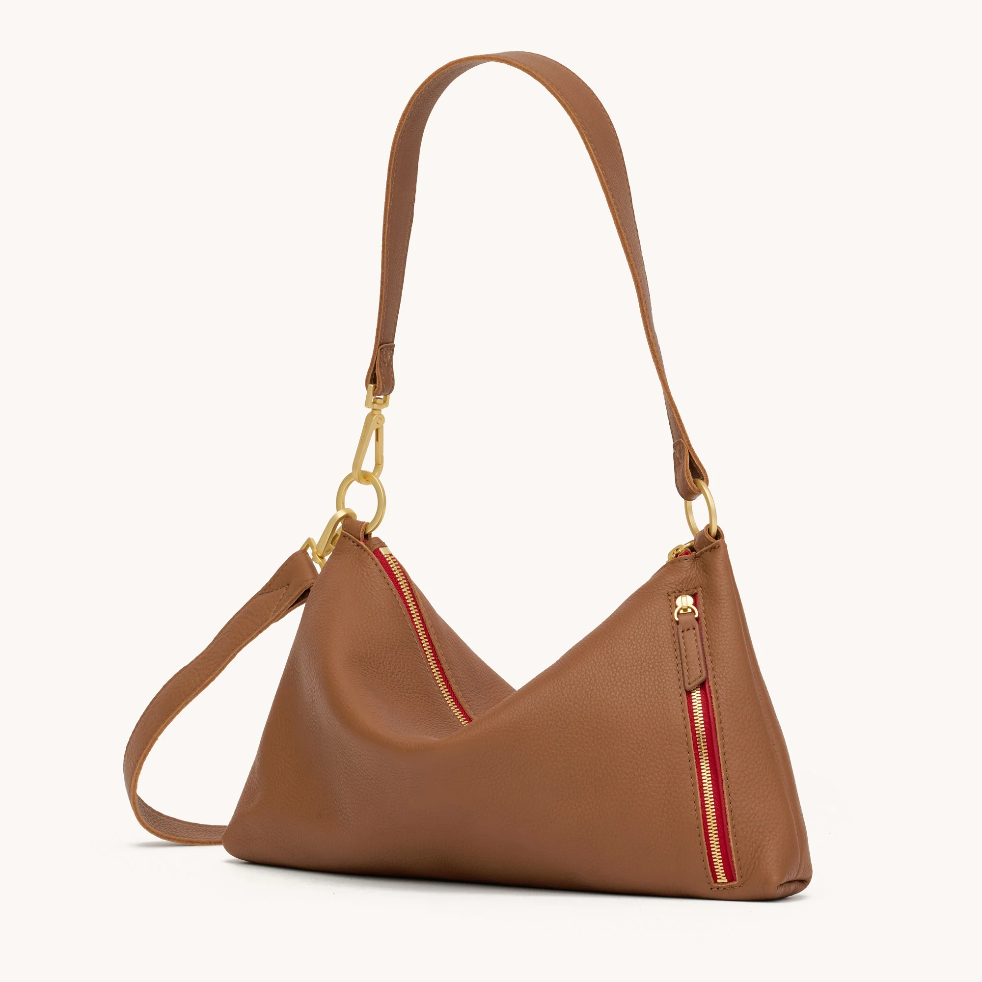 Kyle | Mahogany Pebble/Brushed Gold Red Zip | Med - Image 9