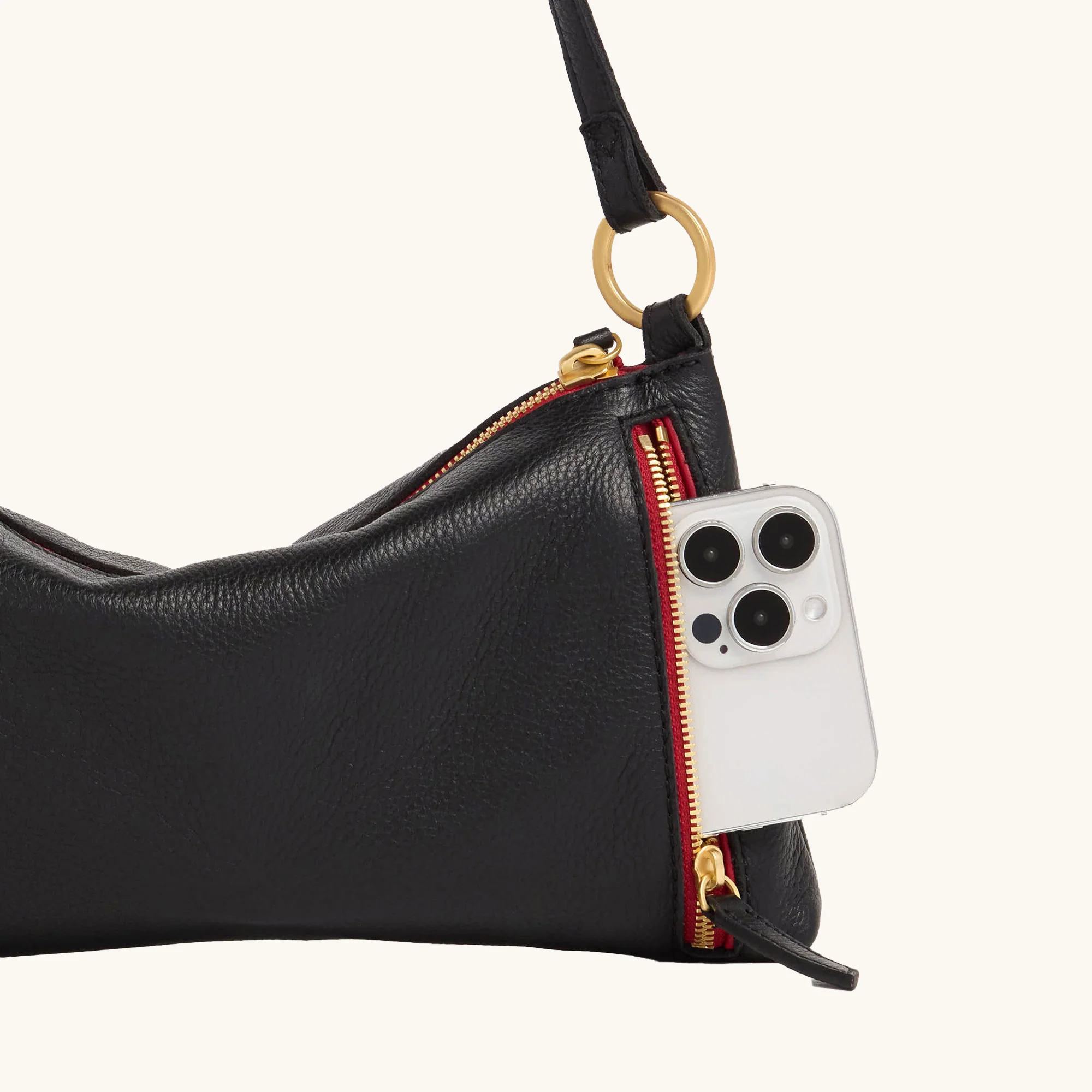 Kyle | Black/Brushed Gold Red Zip | Sml - Image 9