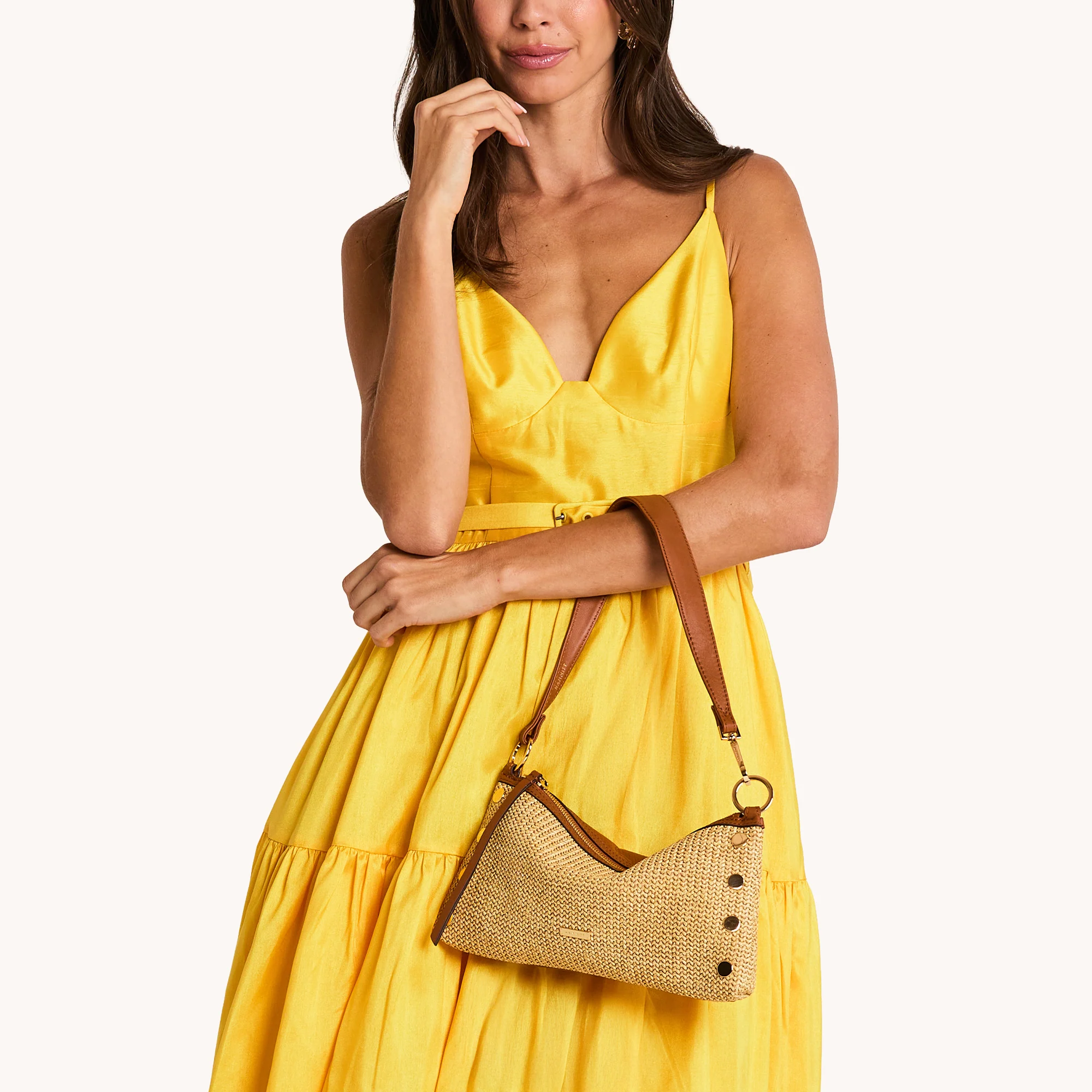 Kyle | Cocoa Raffia/Gold | Sml - Image 12
