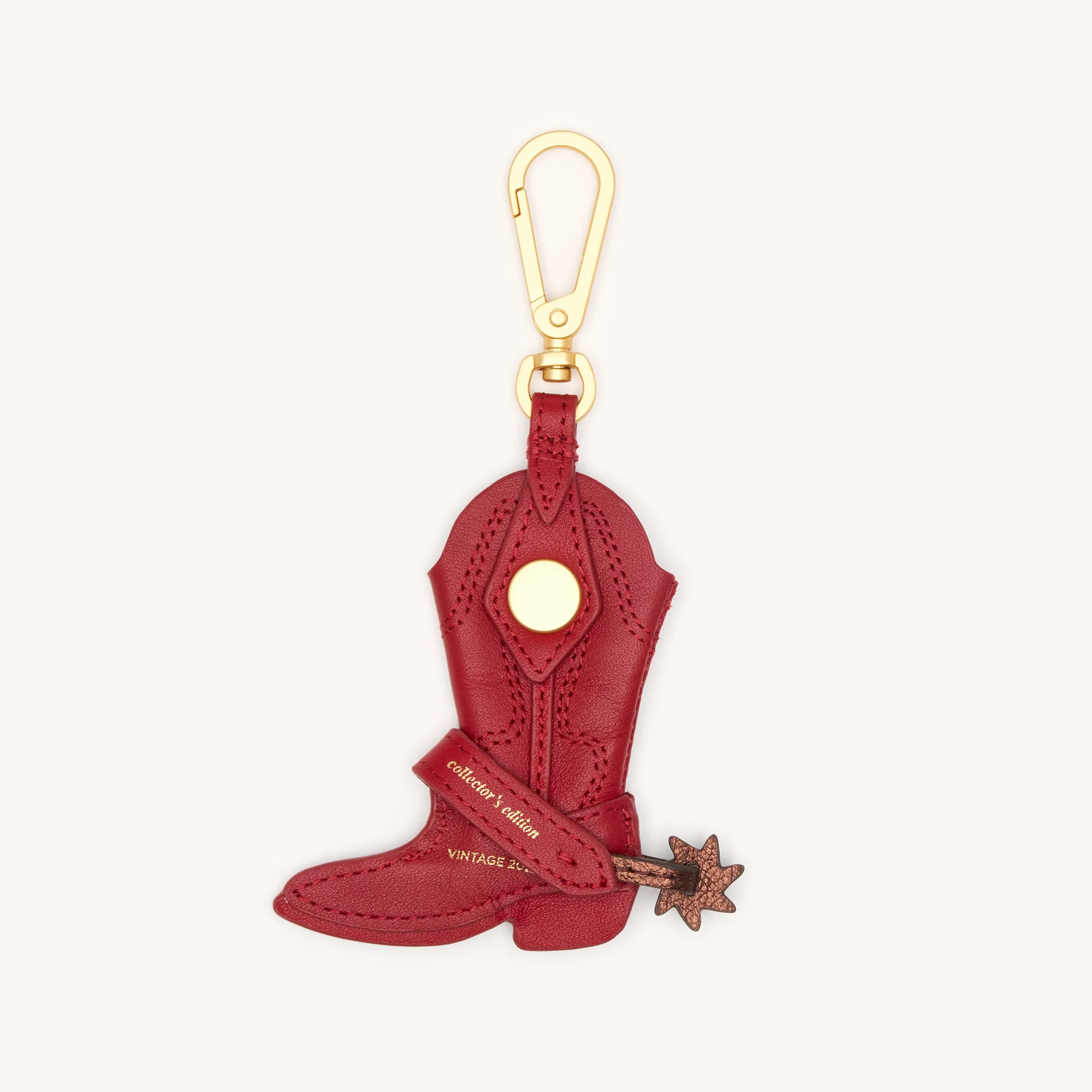 Lauri Boot Charm | Red Flare/Brushed Gold - Image 4