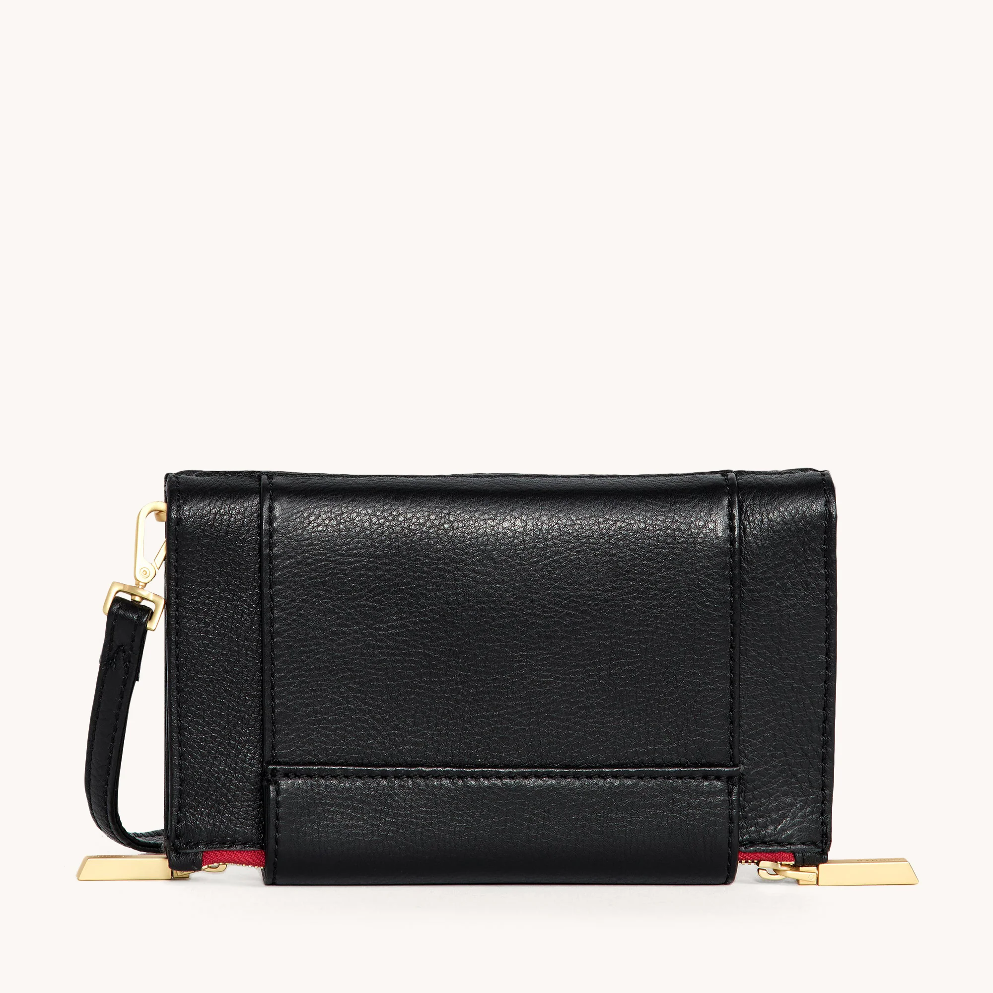 Levy | Black/Brushed Gold Red Zip - Image 5