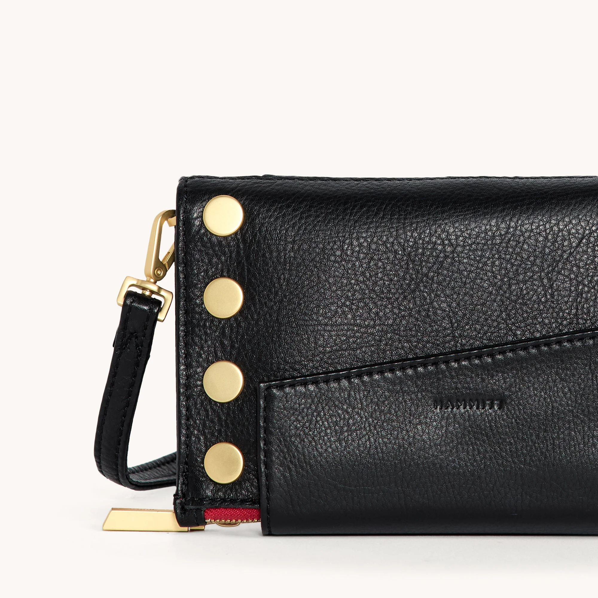 Levy | Black/Brushed Gold Red Zip - Image 6