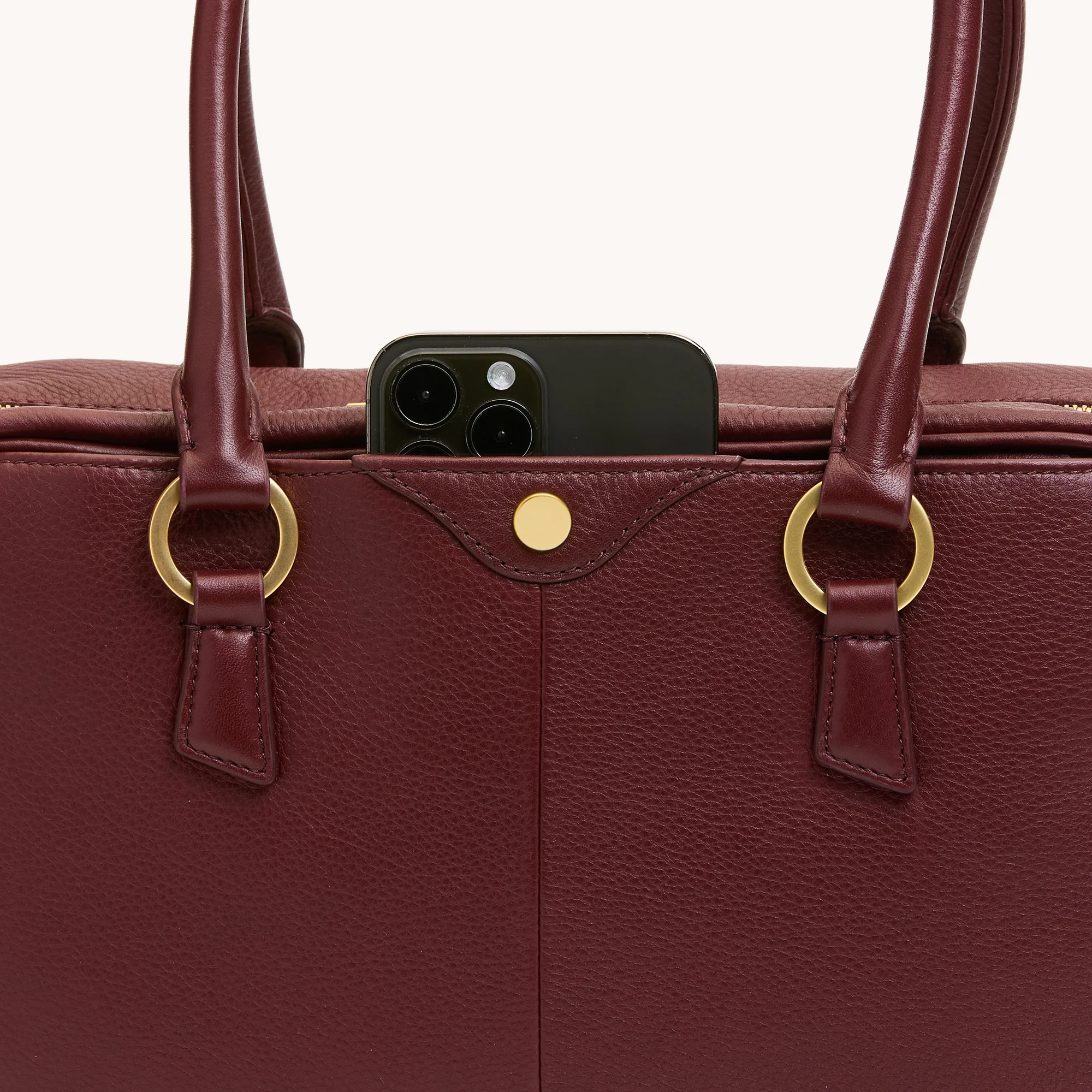 Meredith | Cherrywood Pebble/Brushed Gold | Med - Image 5