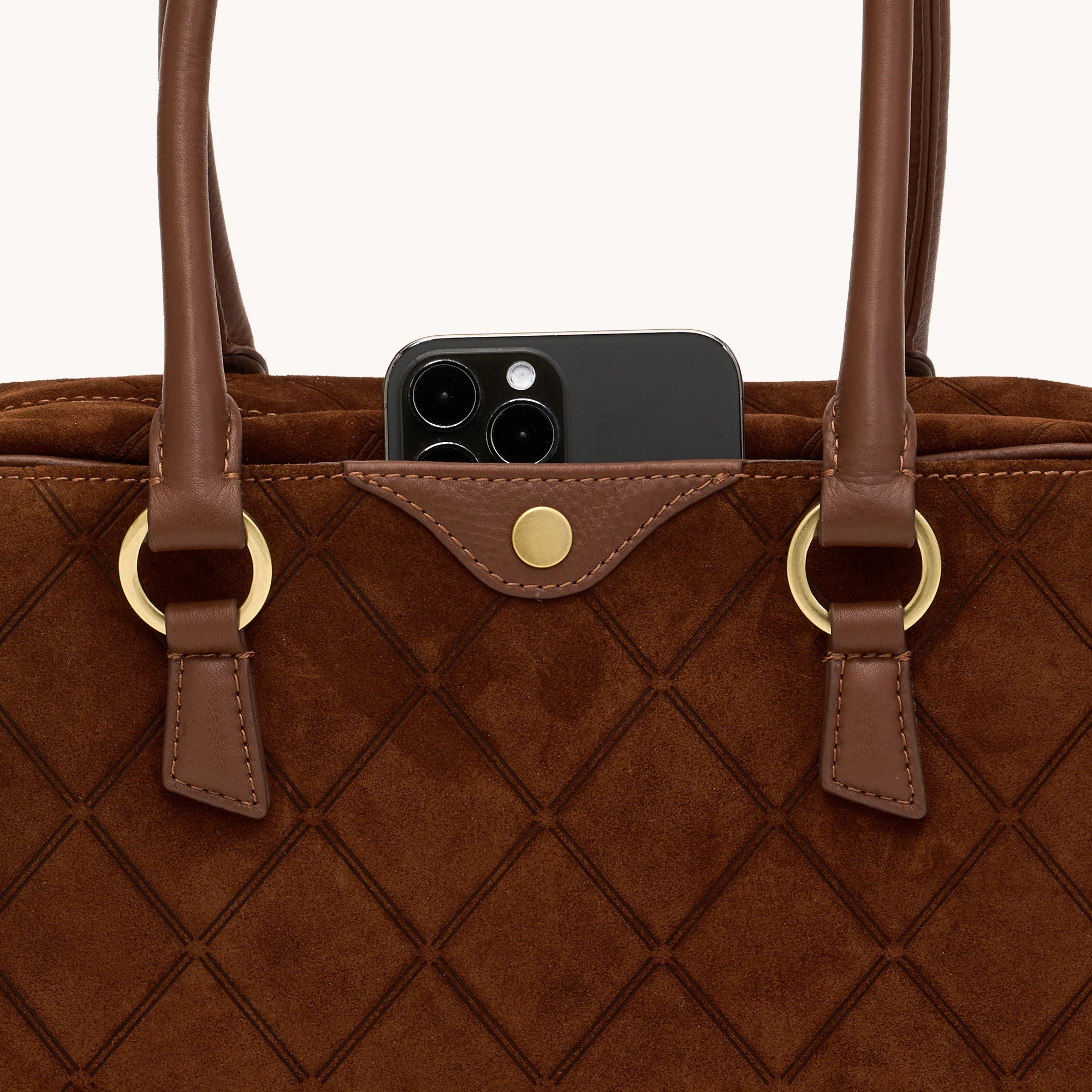 Meredith | Chocolate Diamond Suede/Antique Gold | Med - Image 4