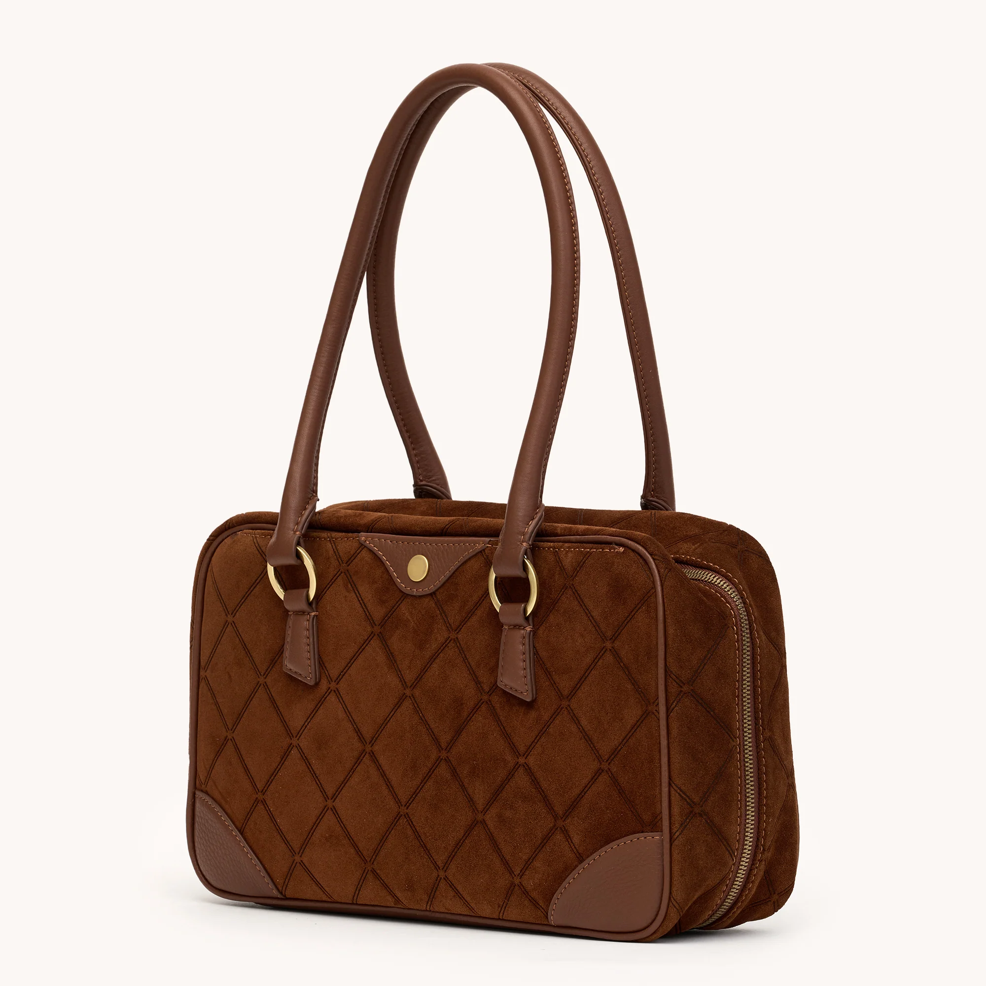 Meredith | Chocolate Diamond Suede/Antique Gold | Med - Image 6