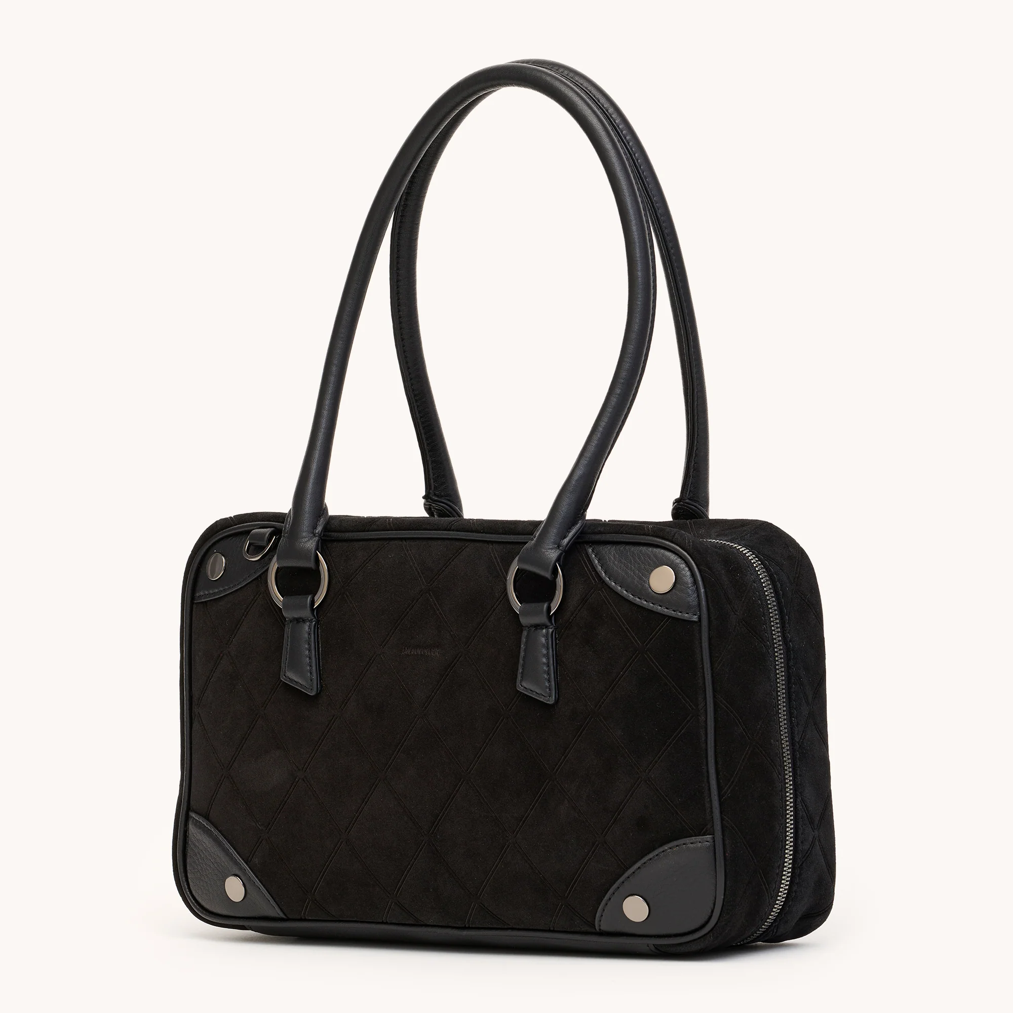Meredith | Noir Diamond Suede/Gunmetal | Med - Image 5
