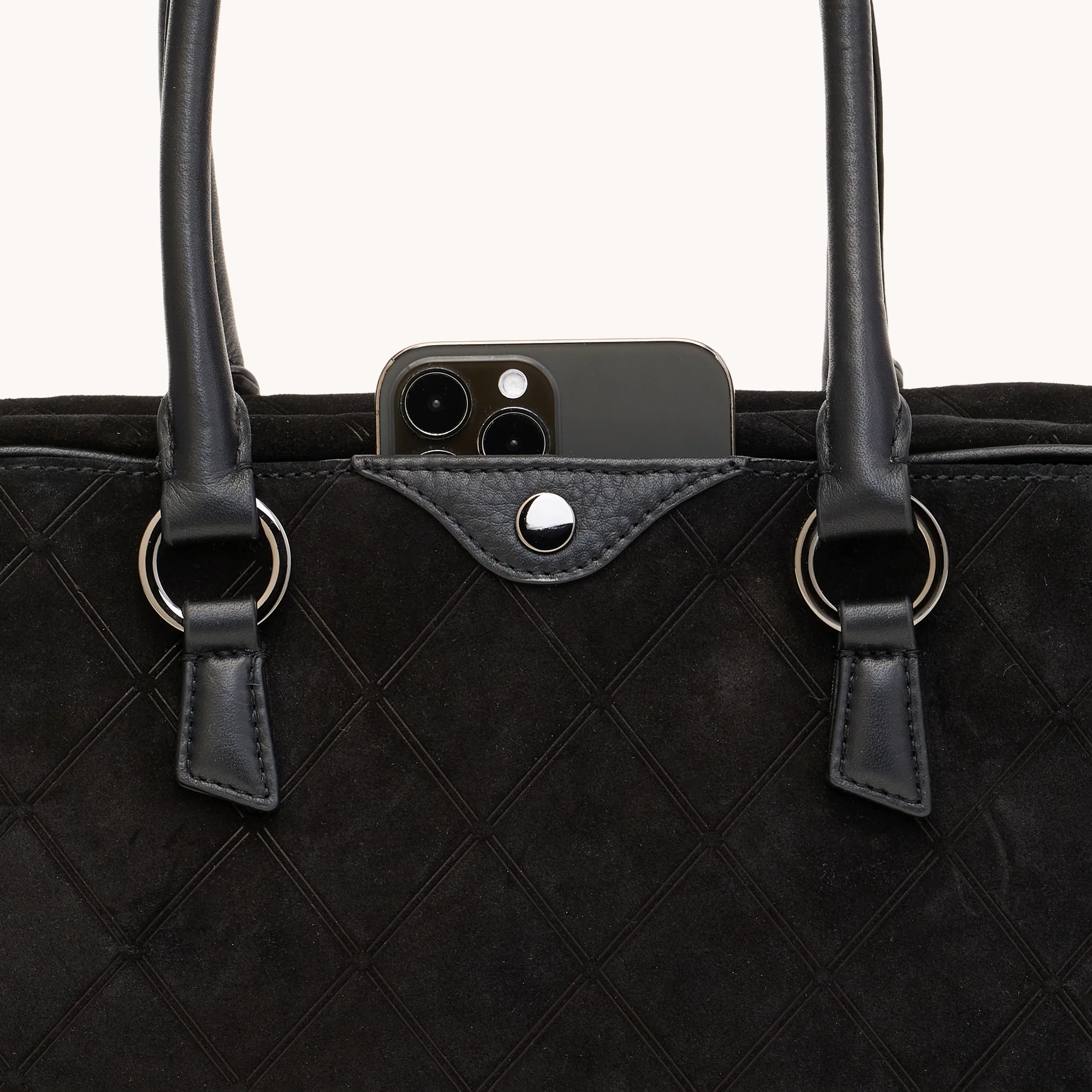 Meredith | Noir Diamond Suede/Gunmetal | Med - Image 6
