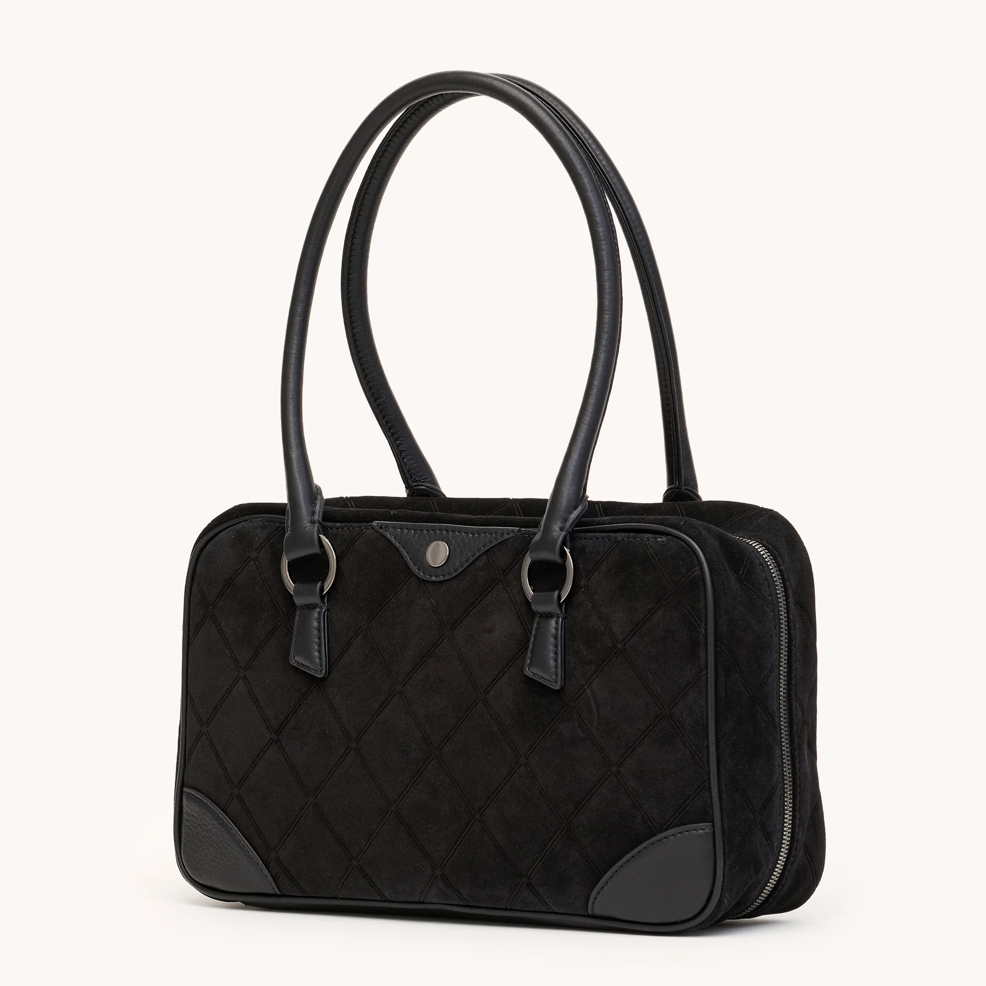 Meredith | Noir Diamond Suede/Gunmetal | Med - Image 7