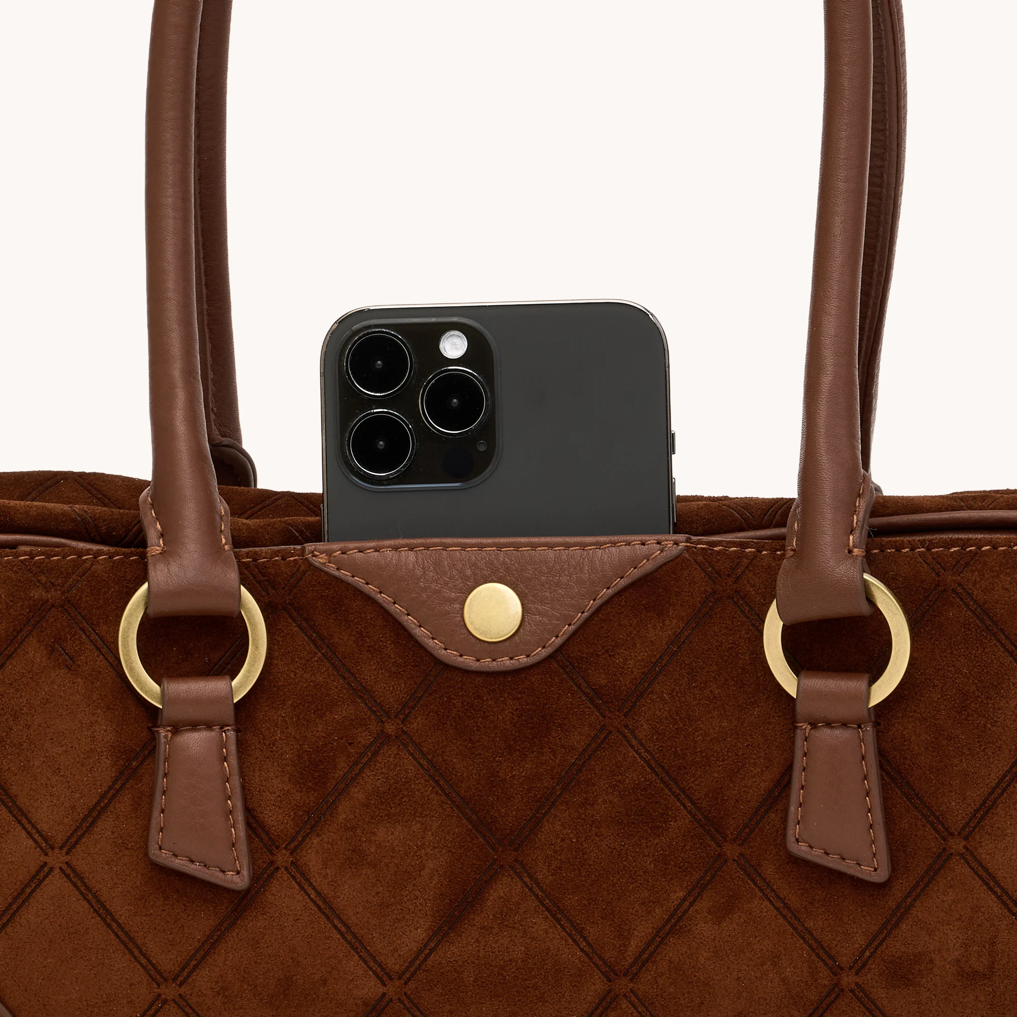 Meredith | Chocolate Diamond Suede/Antique Gold | Sml - Image 5