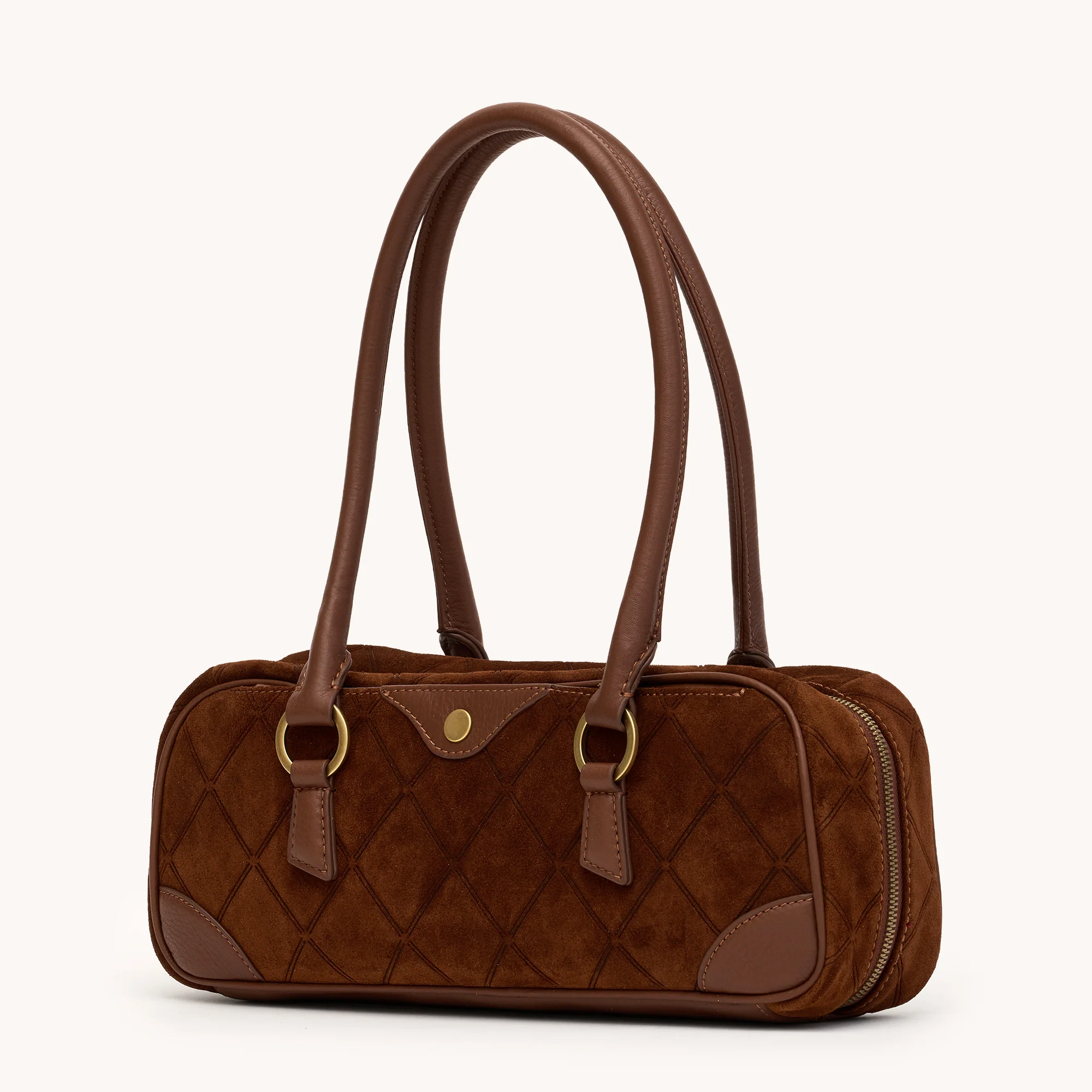 Meredith | Chocolate Diamond Suede/Antique Gold | Sml - Image 7