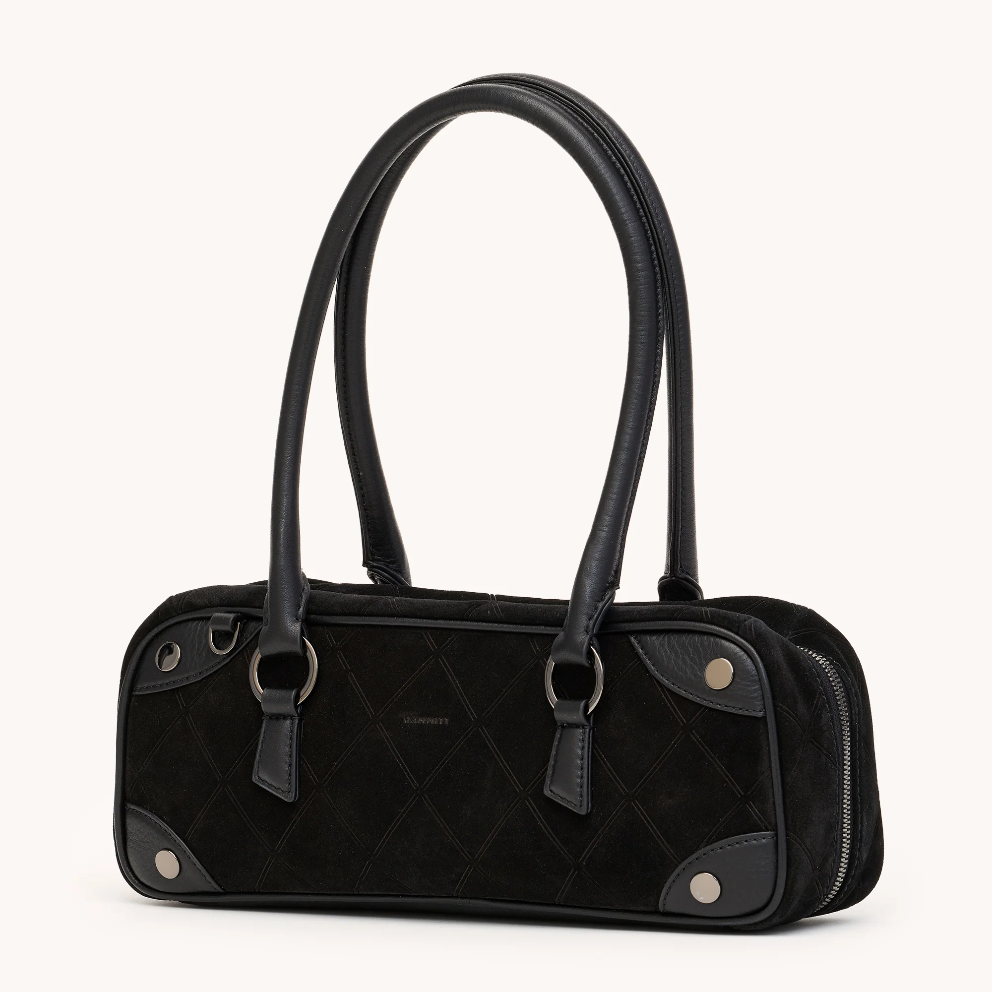 Meredith | Noir Diamond Suede/Gunmetal | Sml - Image 4