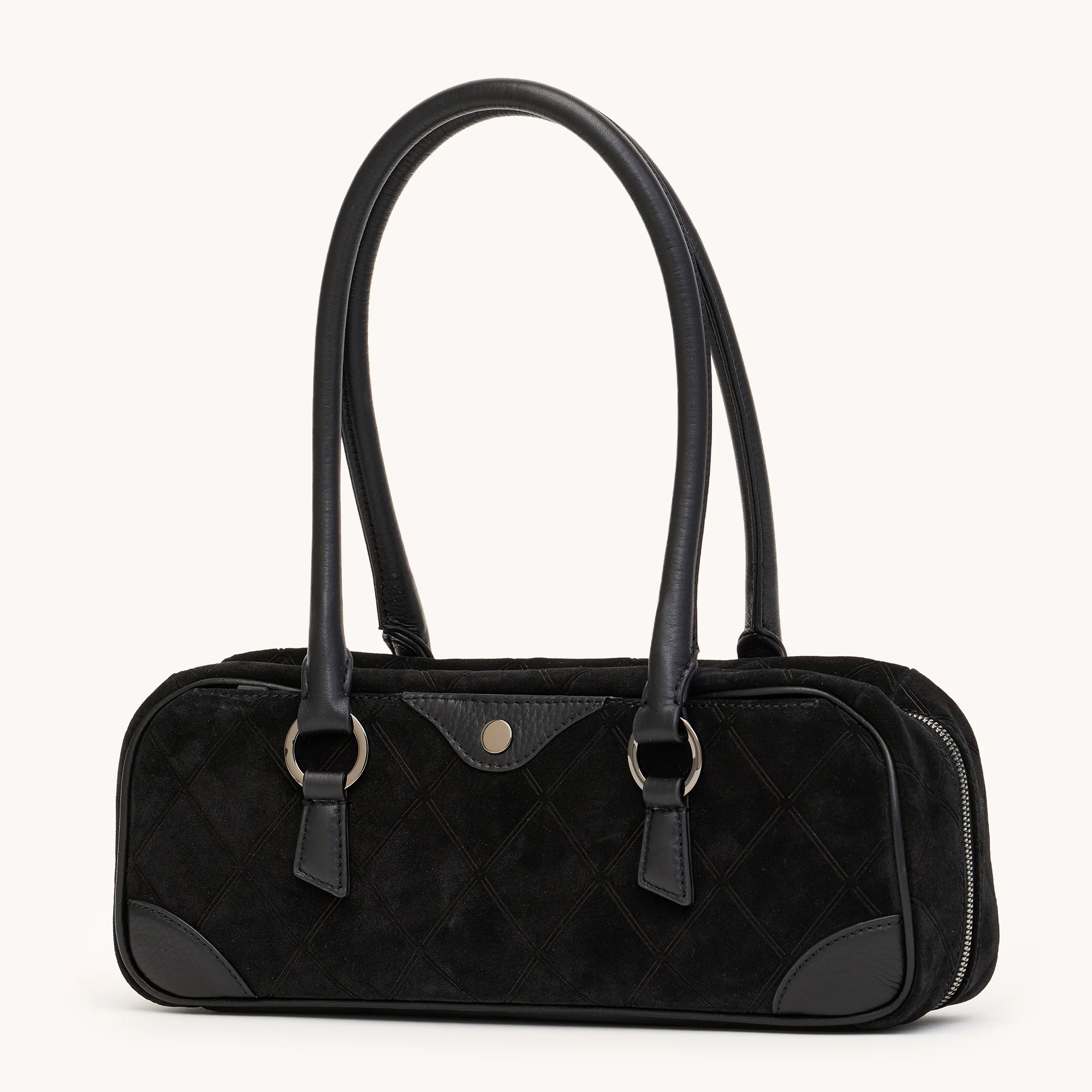 Meredith | Noir Diamond Suede/Gunmetal | Sml - Image 6