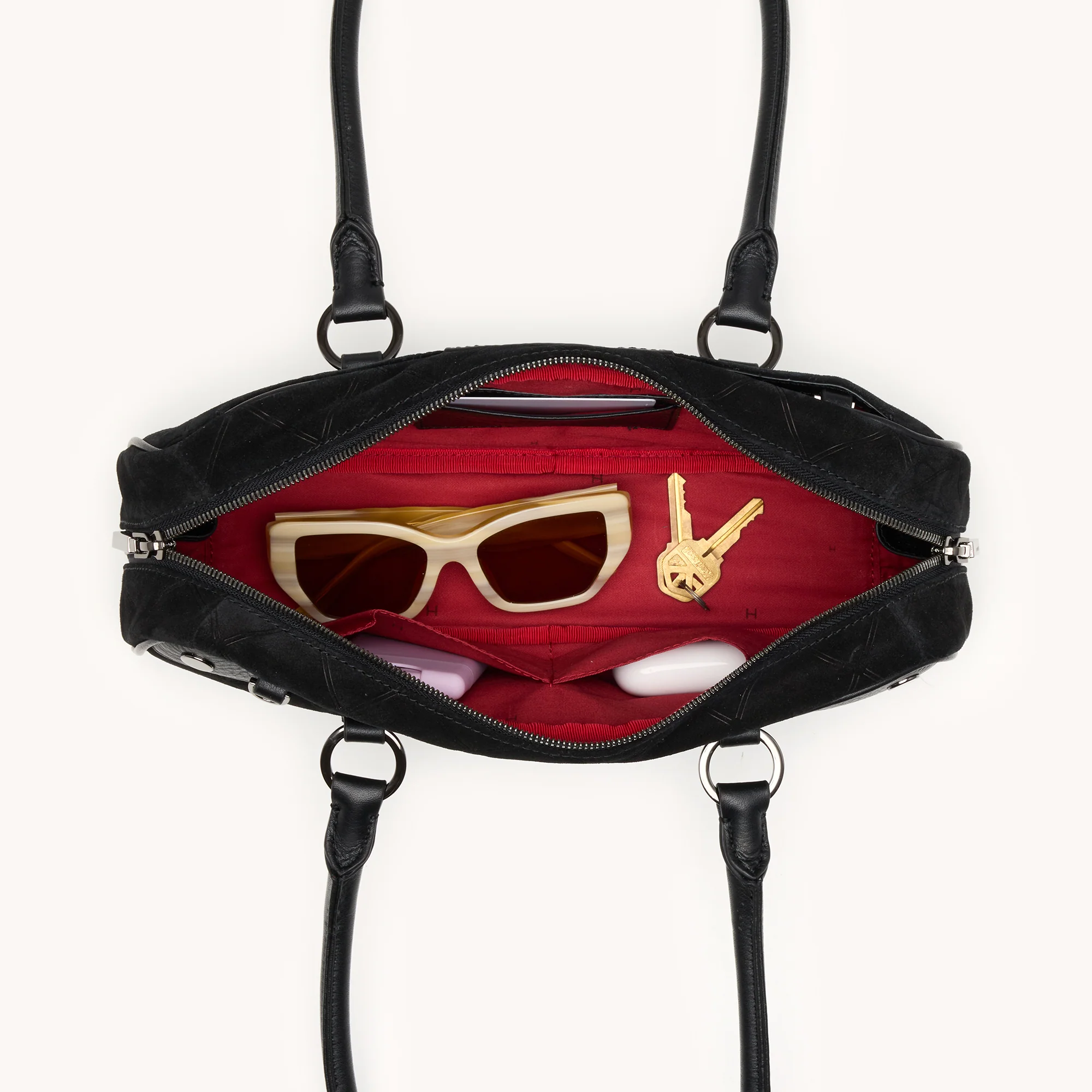 Meredith | Noir Diamond Suede/Gunmetal | Sml - Image 7