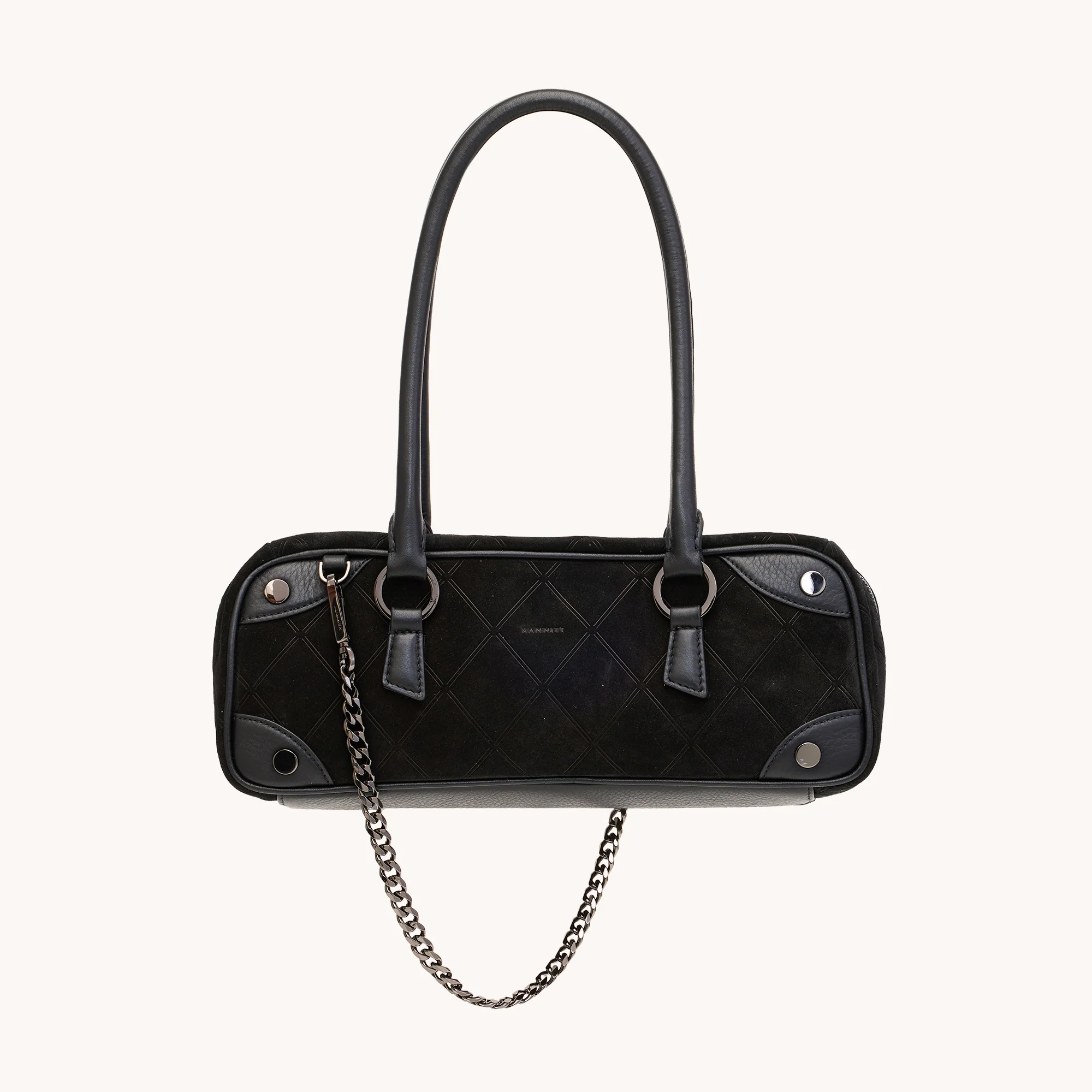 Meredith | Noir Diamond Suede/Gunmetal | Sml - Image 8