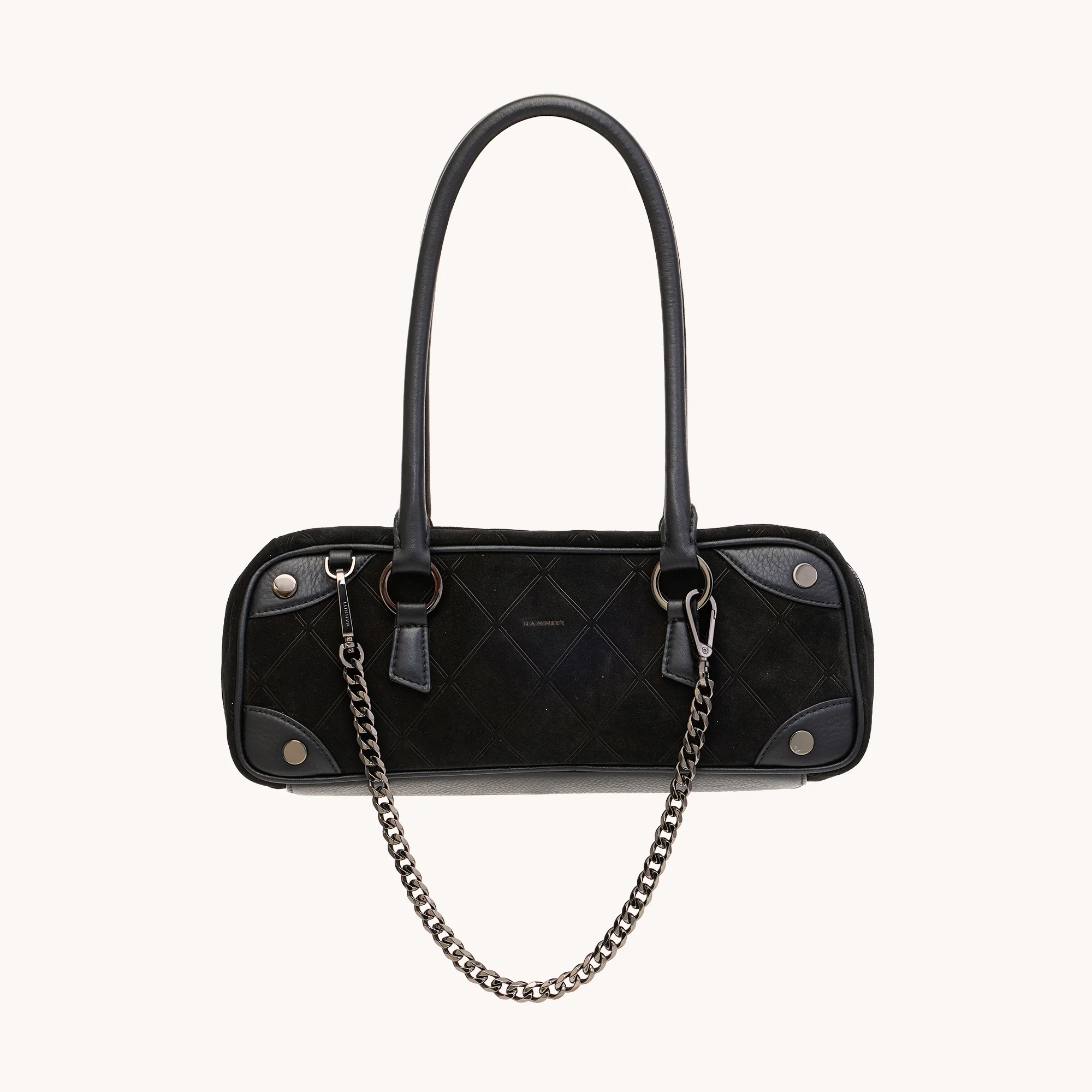 Meredith | Noir Diamond Suede/Gunmetal | Sml - Image 9