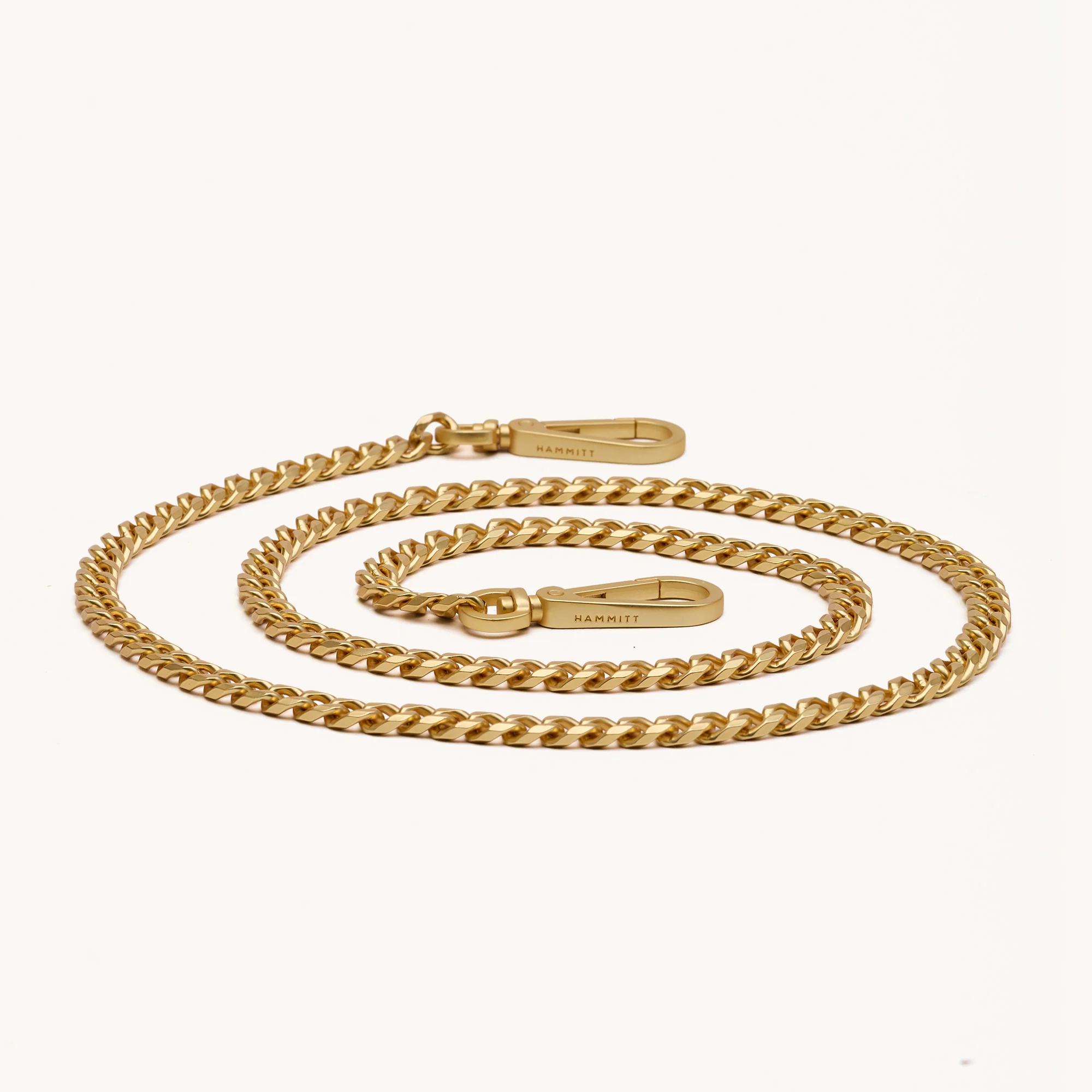 Metal Chain Long Strap | Brushed Gold - Image 3