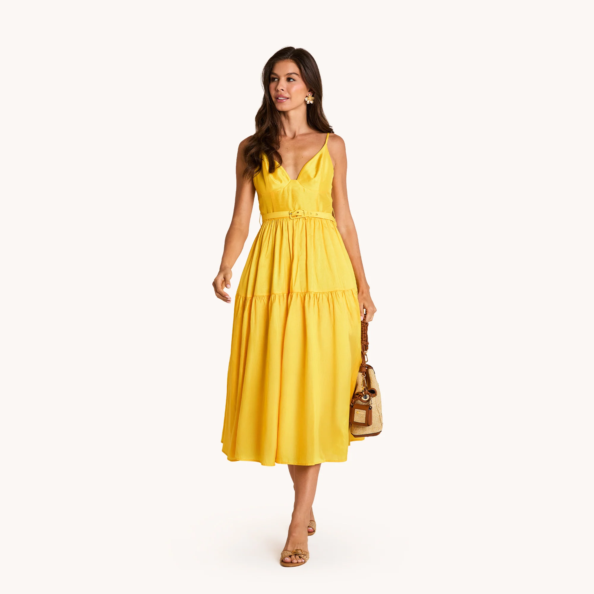 Mini B | Cocoa Raffia/Gold - Image 3