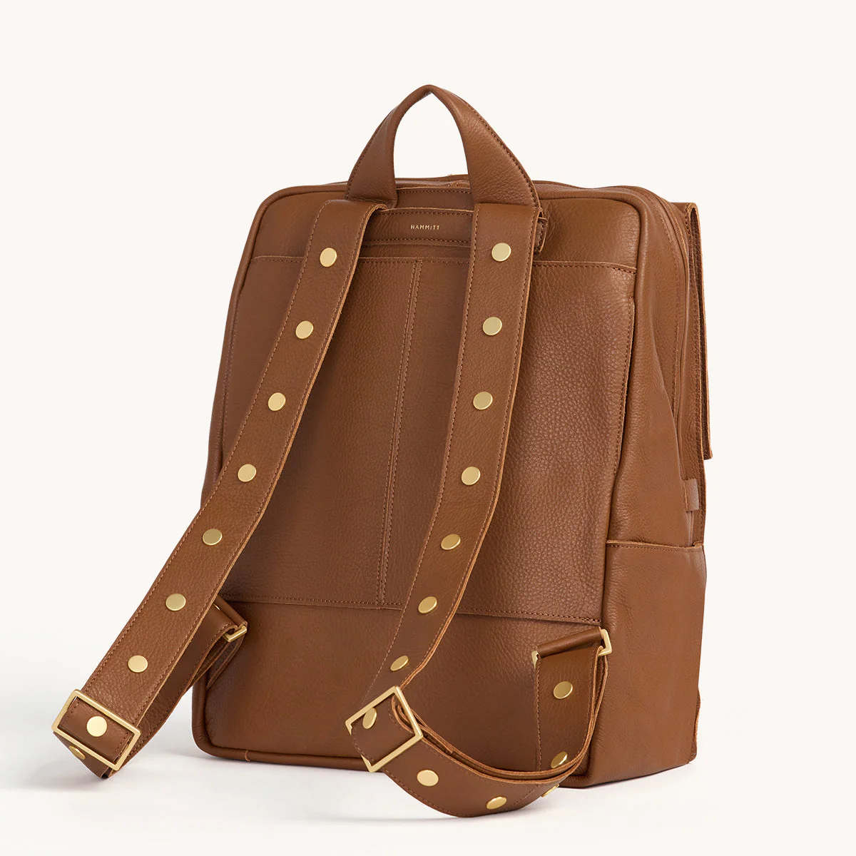 Montana Backpack | Mahogany Pebble/Brushed Gold Red Zip | XL - Image 4