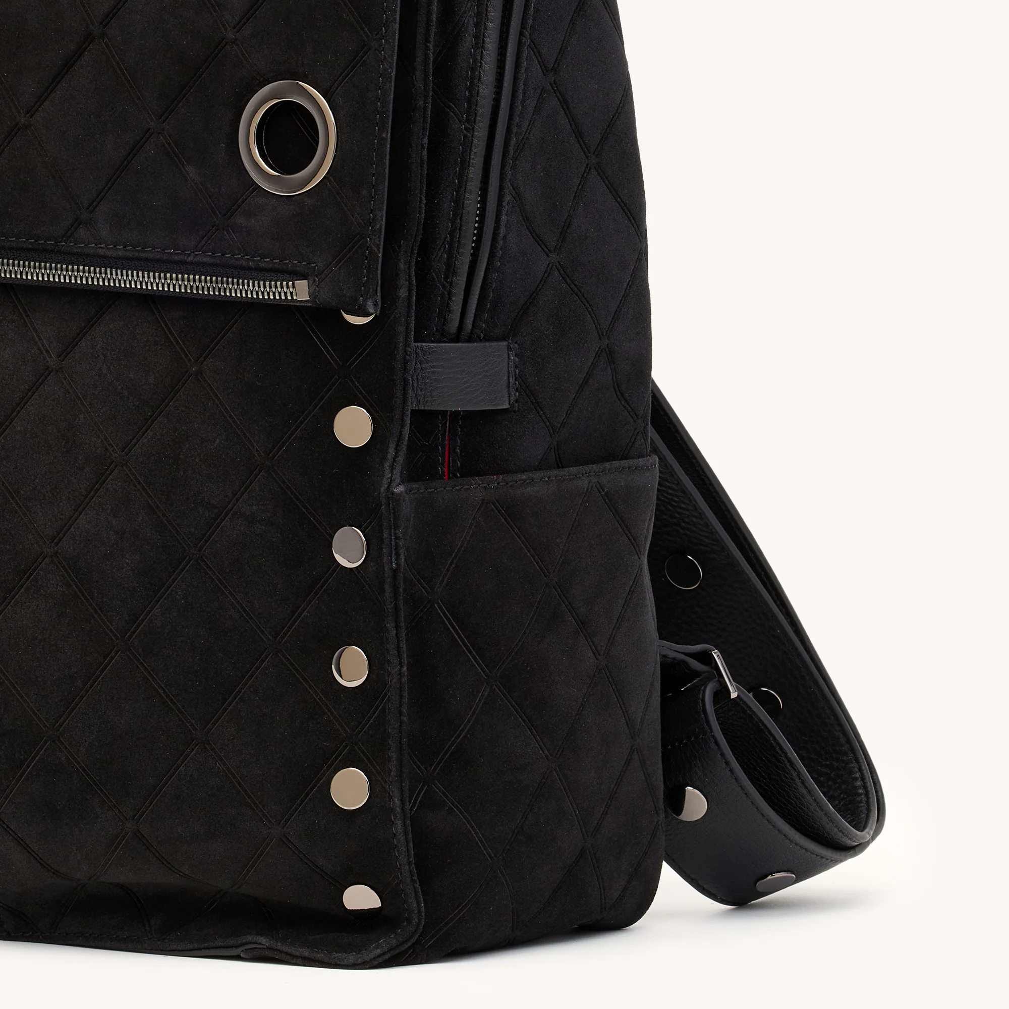 Montana Backpack | Noir Diamond Suede/Gunmetal | XL - Image 6