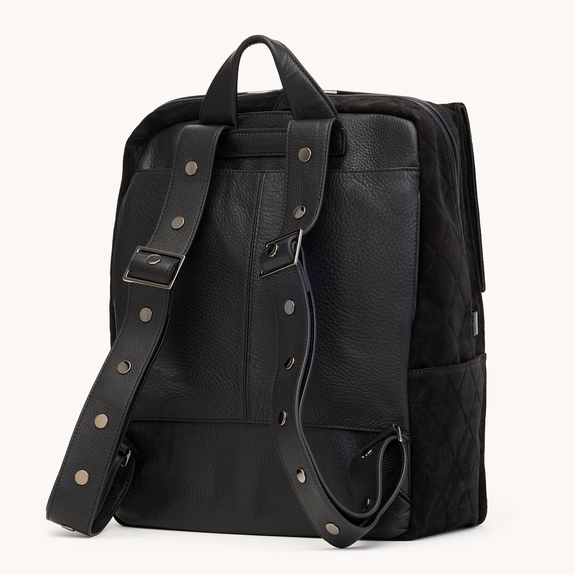 Montana Backpack | Noir Diamond Suede/Gunmetal | XL - Image 7