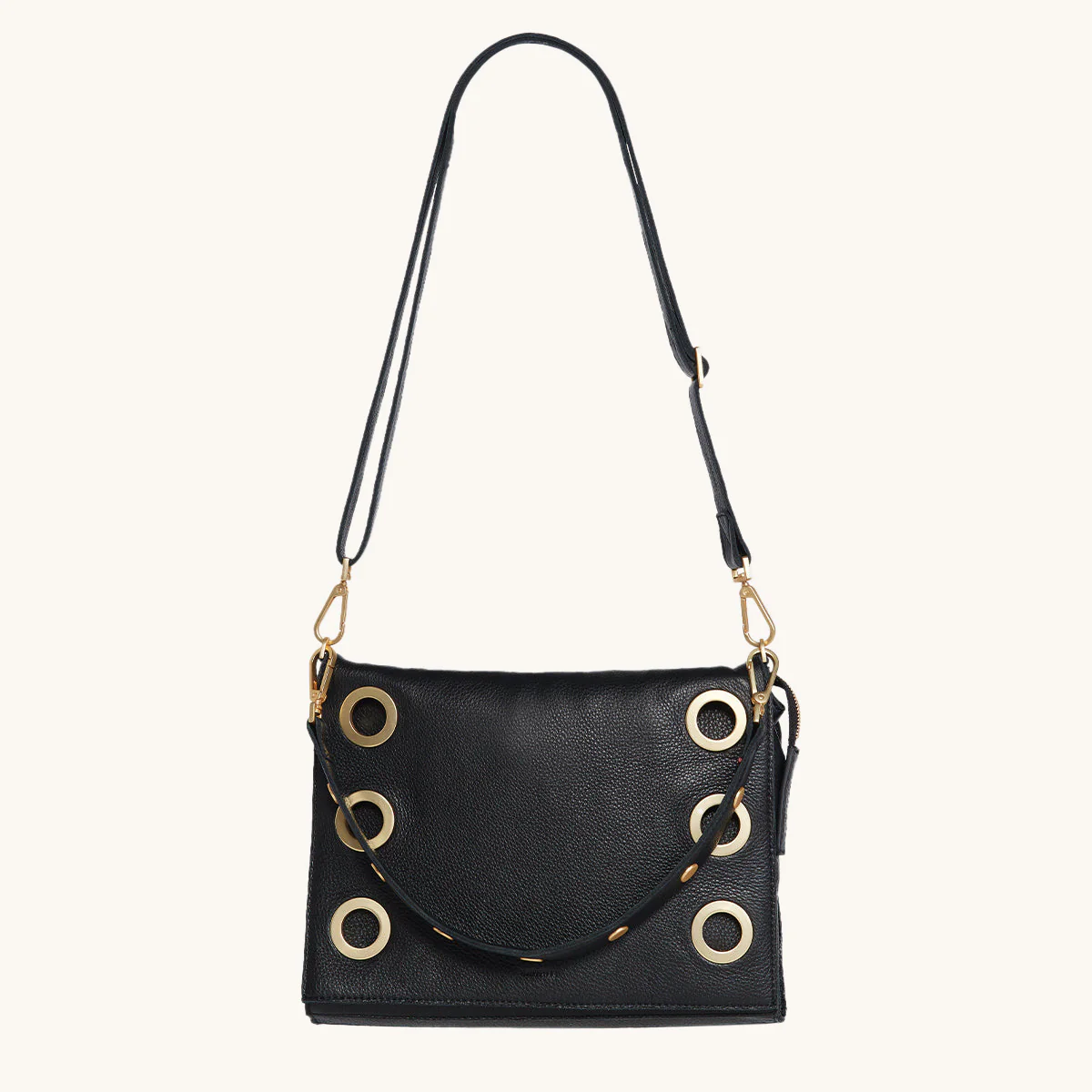 Montana Clutch | Black/Brushed Gold | Lrg - Image 4