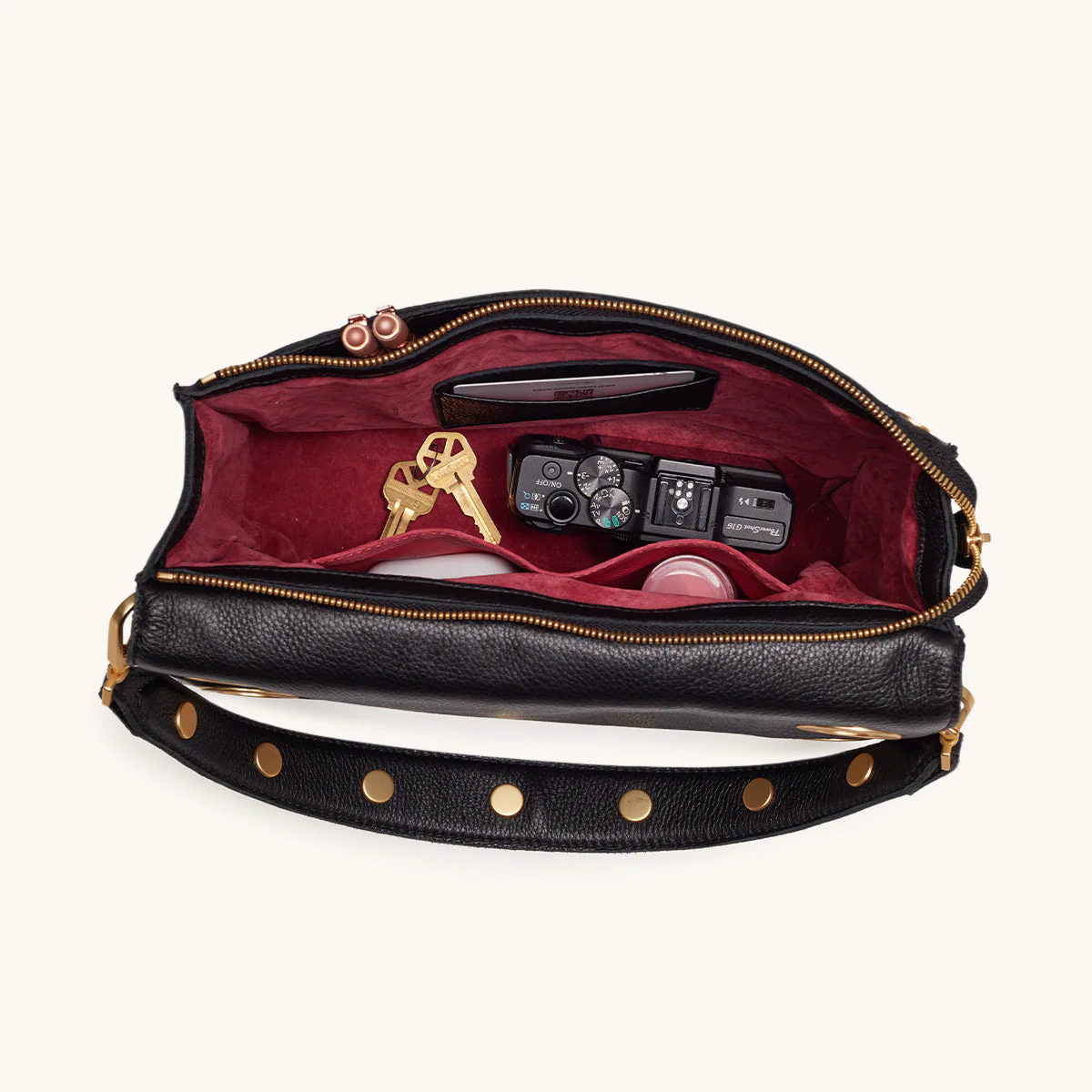 Montana Clutch | Black/Brushed Gold | Lrg - Image 6